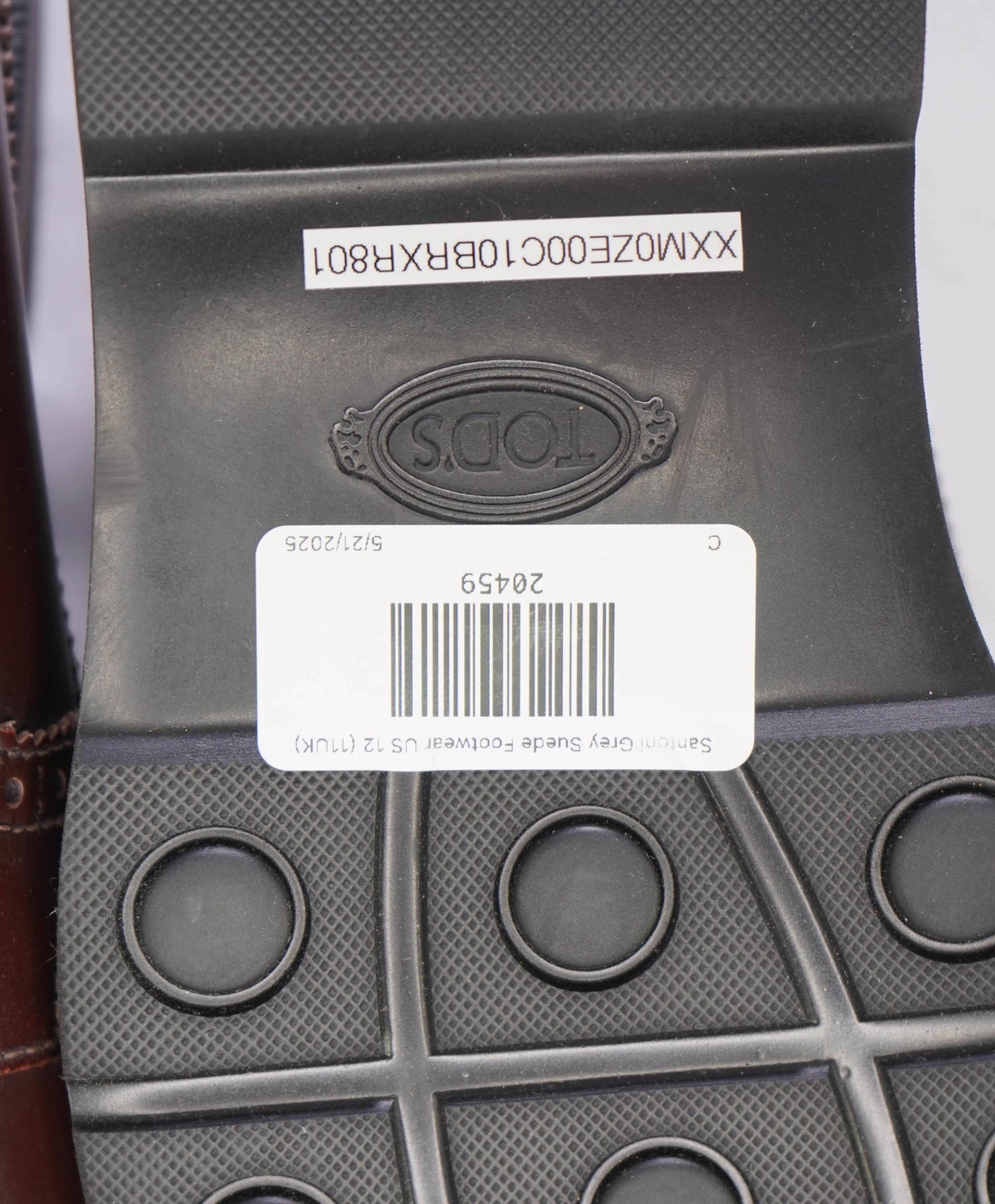 $750 Tod's Dark Brown Derbies Leather Lug Sole US 10 (9UK)