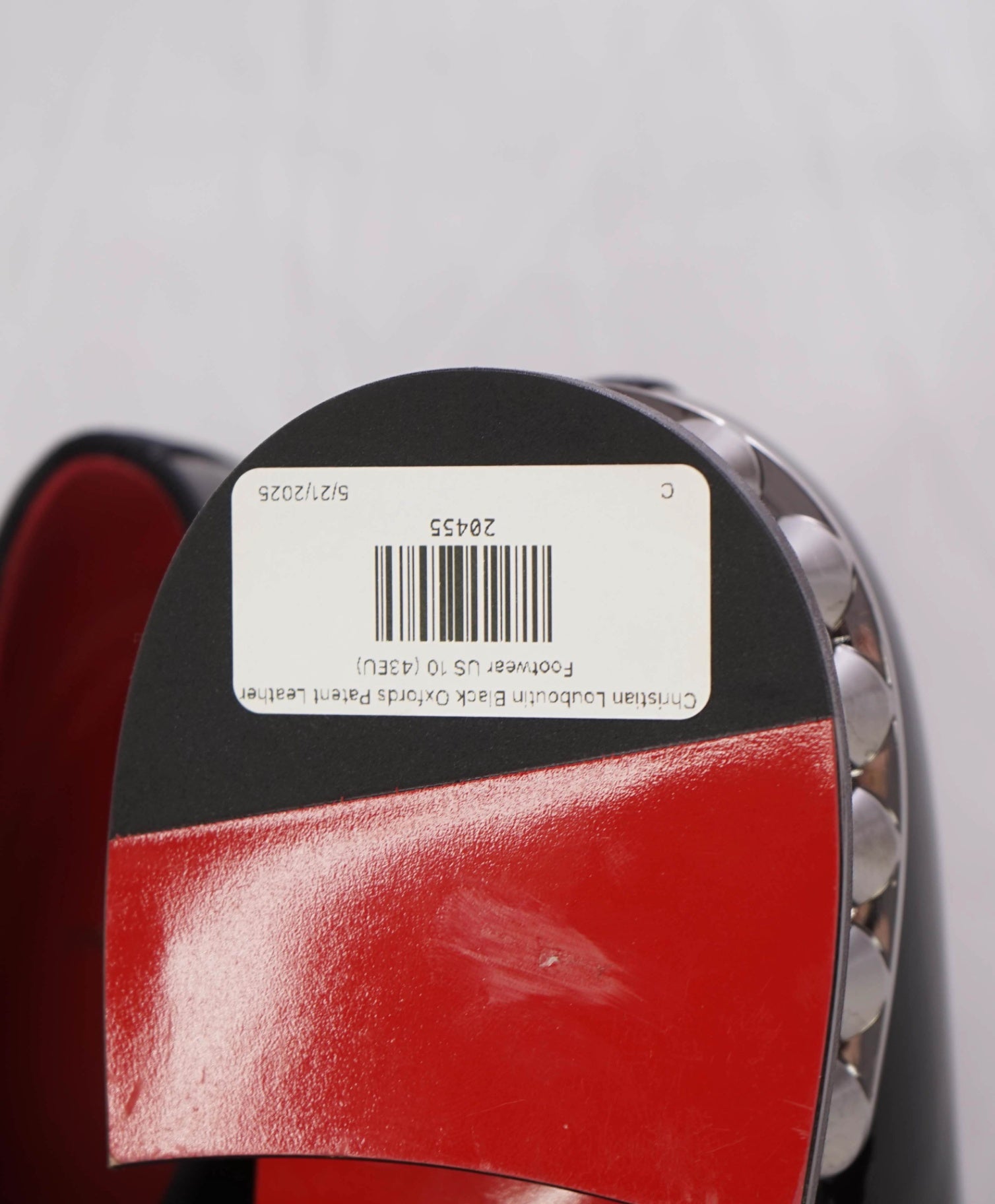 $1,295 CHRISTIAN LOUBOUTIN - *CORTEO* Black Oxfords US 10 (43EU)