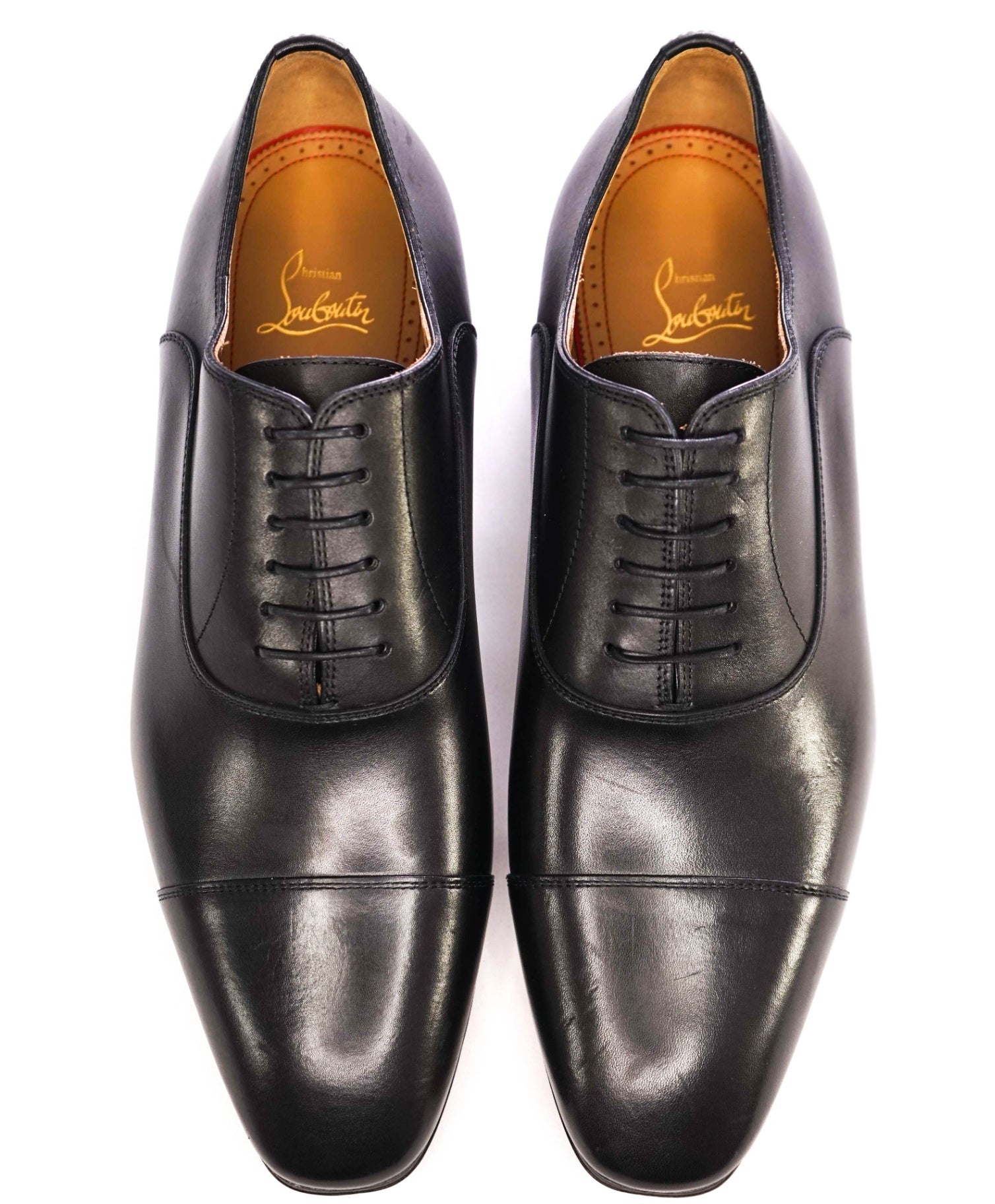 $1,050 CHRISTIAN LOUBOUTIN - *GREGGO* Black Oxfords US 9.5 (42.5 EU)