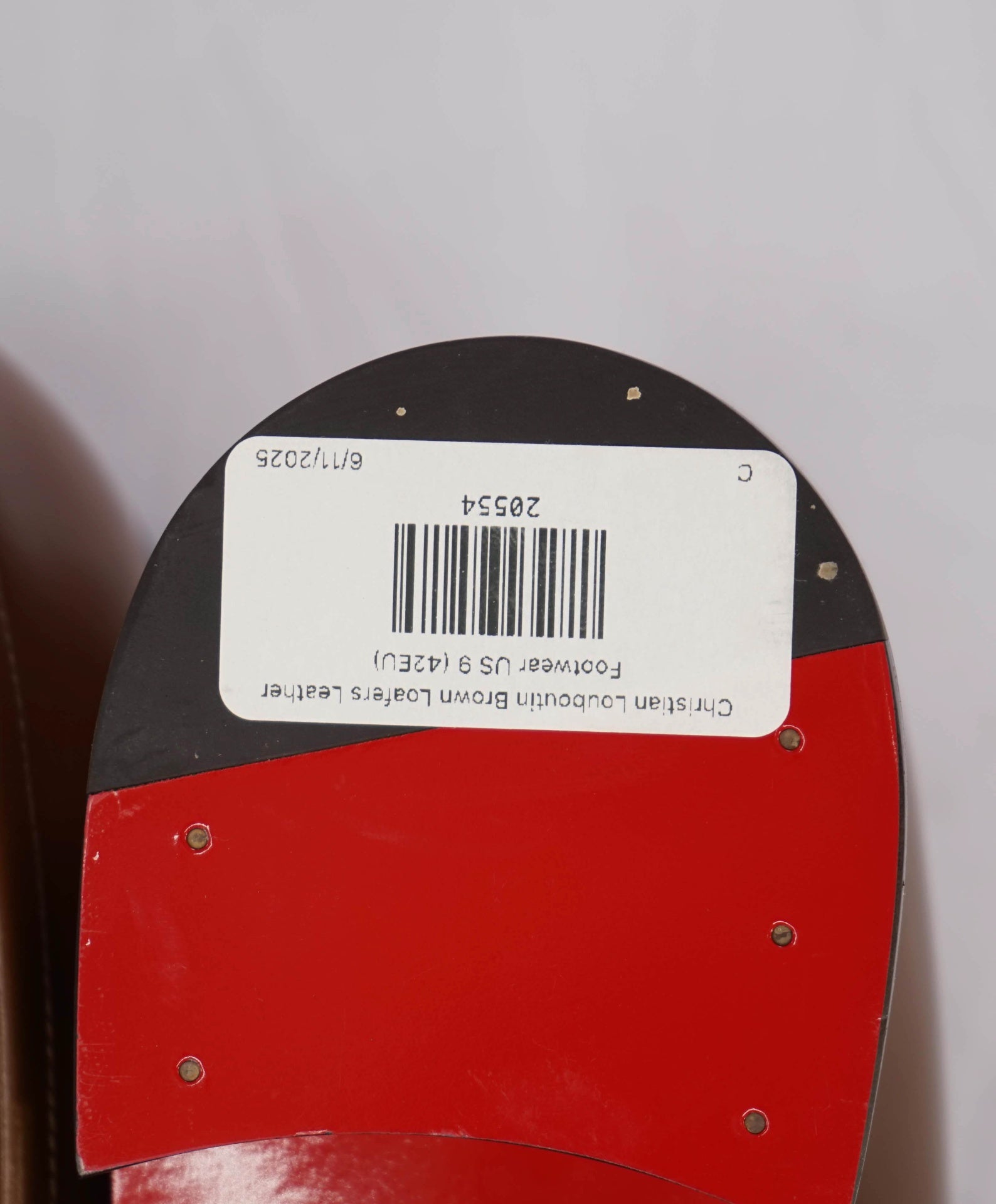 $1,100 CHRISTIAN LOUBOUTIN - *VARSIMOC* Brown Leather Loafers US 9 (42EU)
