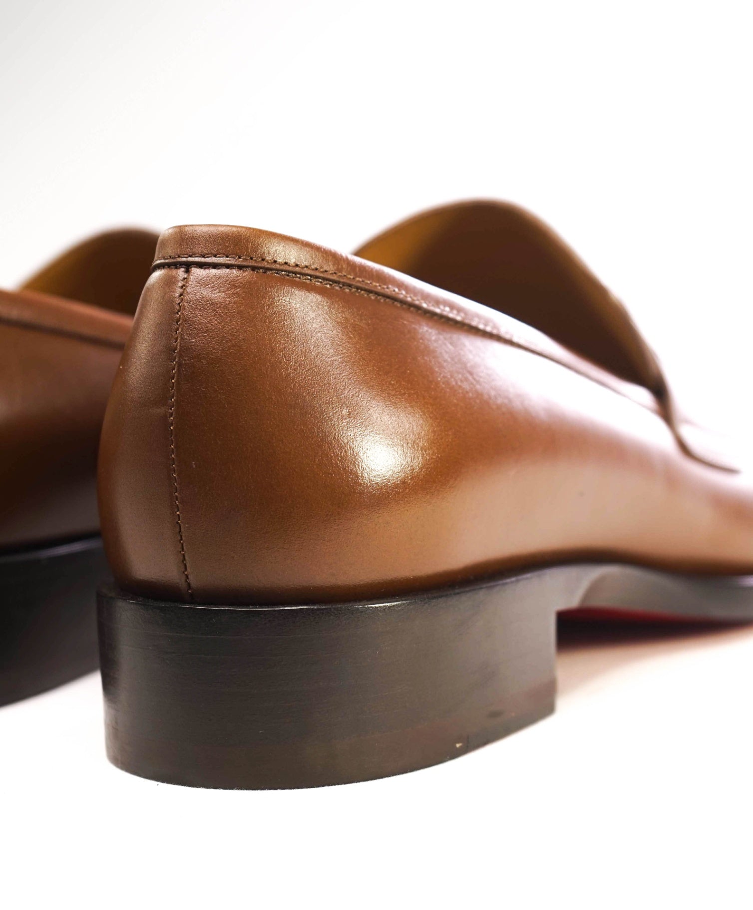 $1,100 CHRISTIAN LOUBOUTIN - *VARSIMOC* Brown Leather Loafers US 9 (42EU)