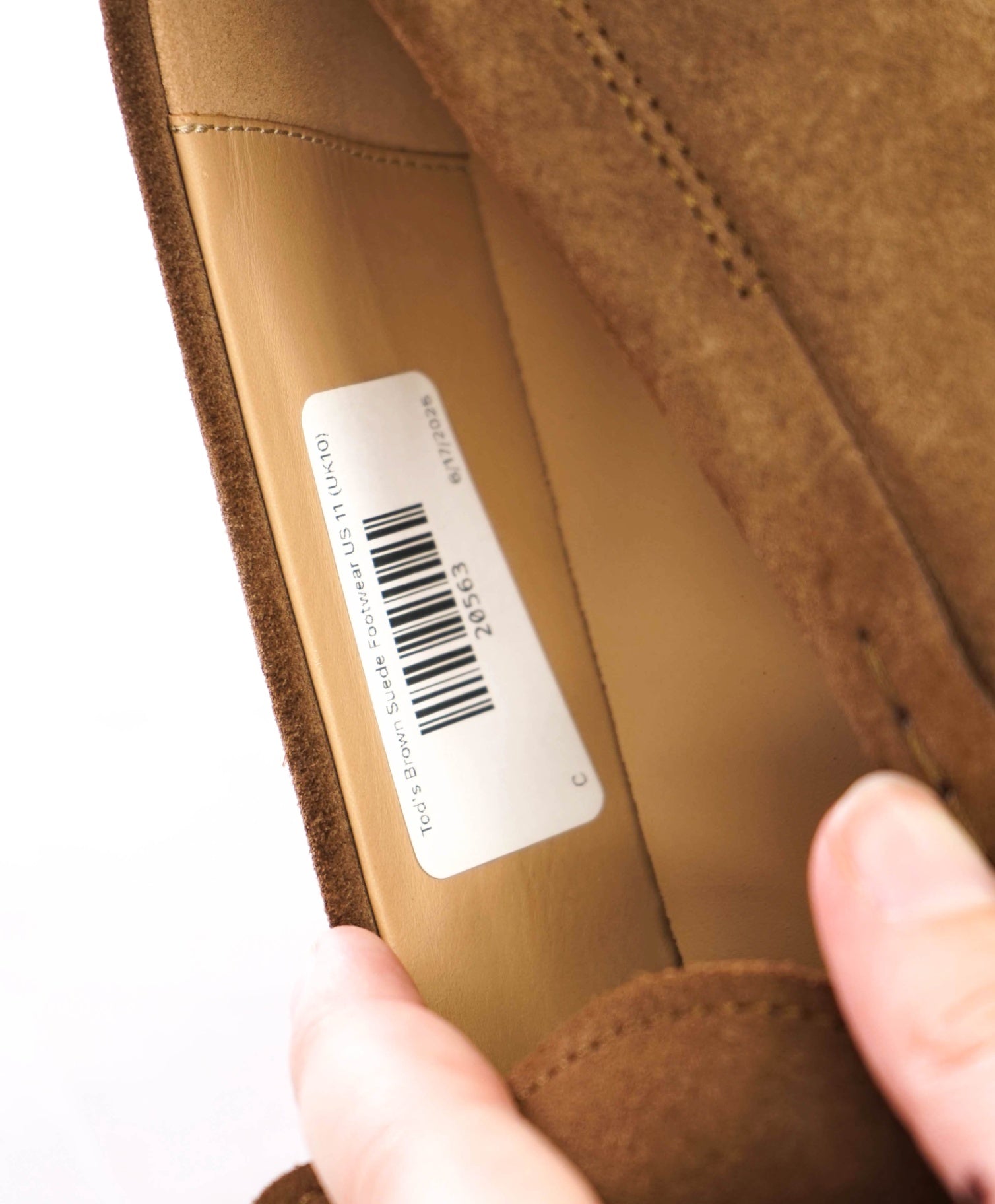 $750 Tod's "SUMMER WALK" Tobacco Suede Footwear US 11 (UK10)