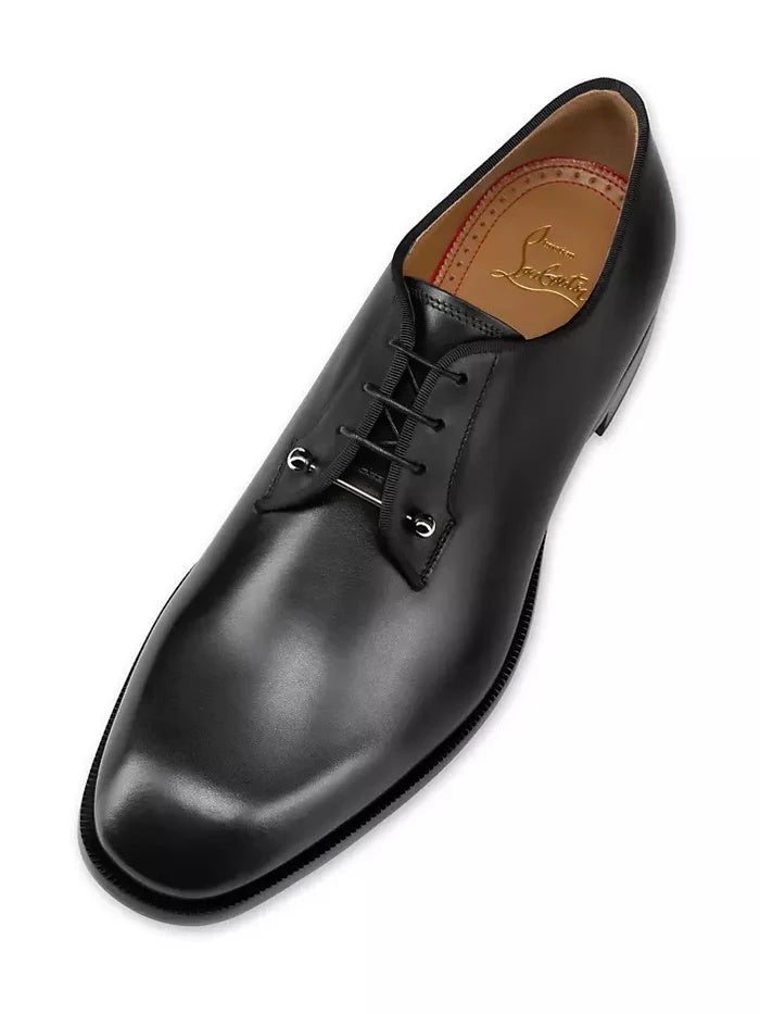 $1,250 Christian Louboutin "Chambeliss" Black Leather Oxfords US 10 (43EU)