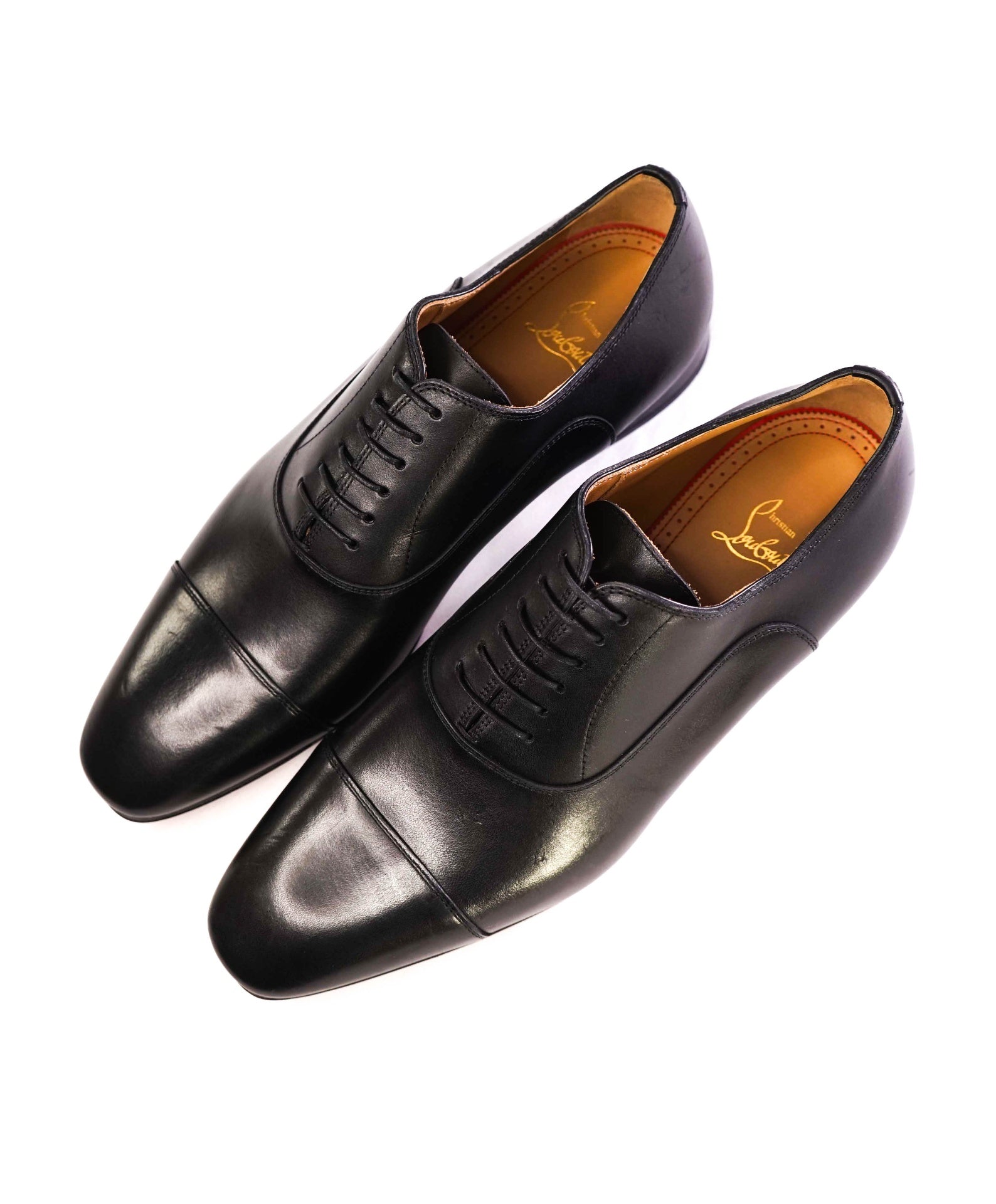 $1,050 CHRISTIAN LOUBOUTIN - *GREGGO* Black Oxfords US 9.5 (42.5 EU)