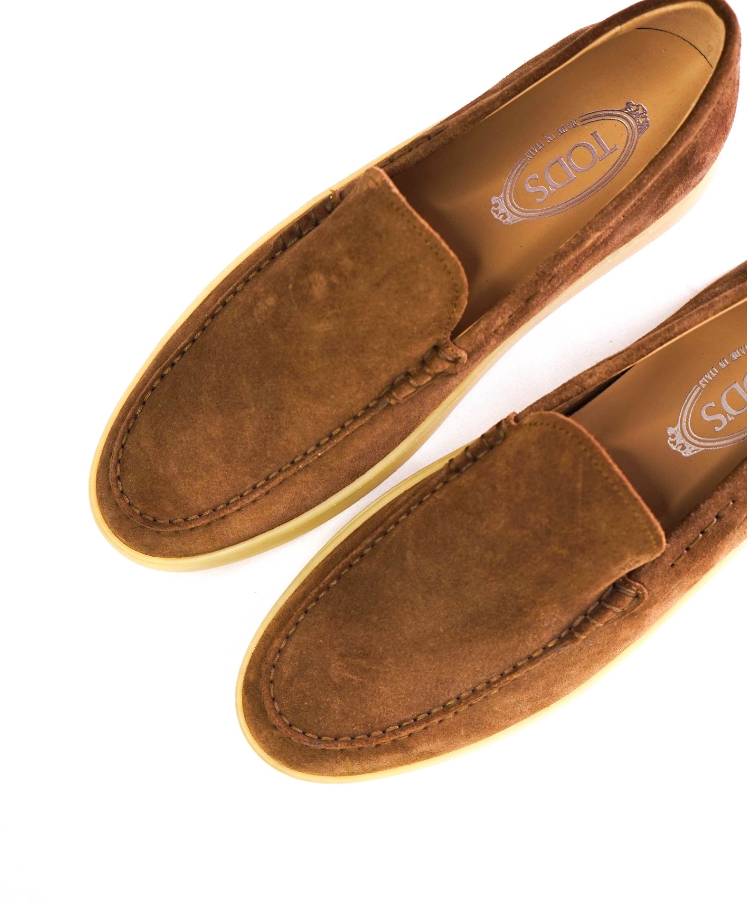 $750 Tod's "SUMMER WALK" Tobacco Suede Footwear US 11 (UK10)