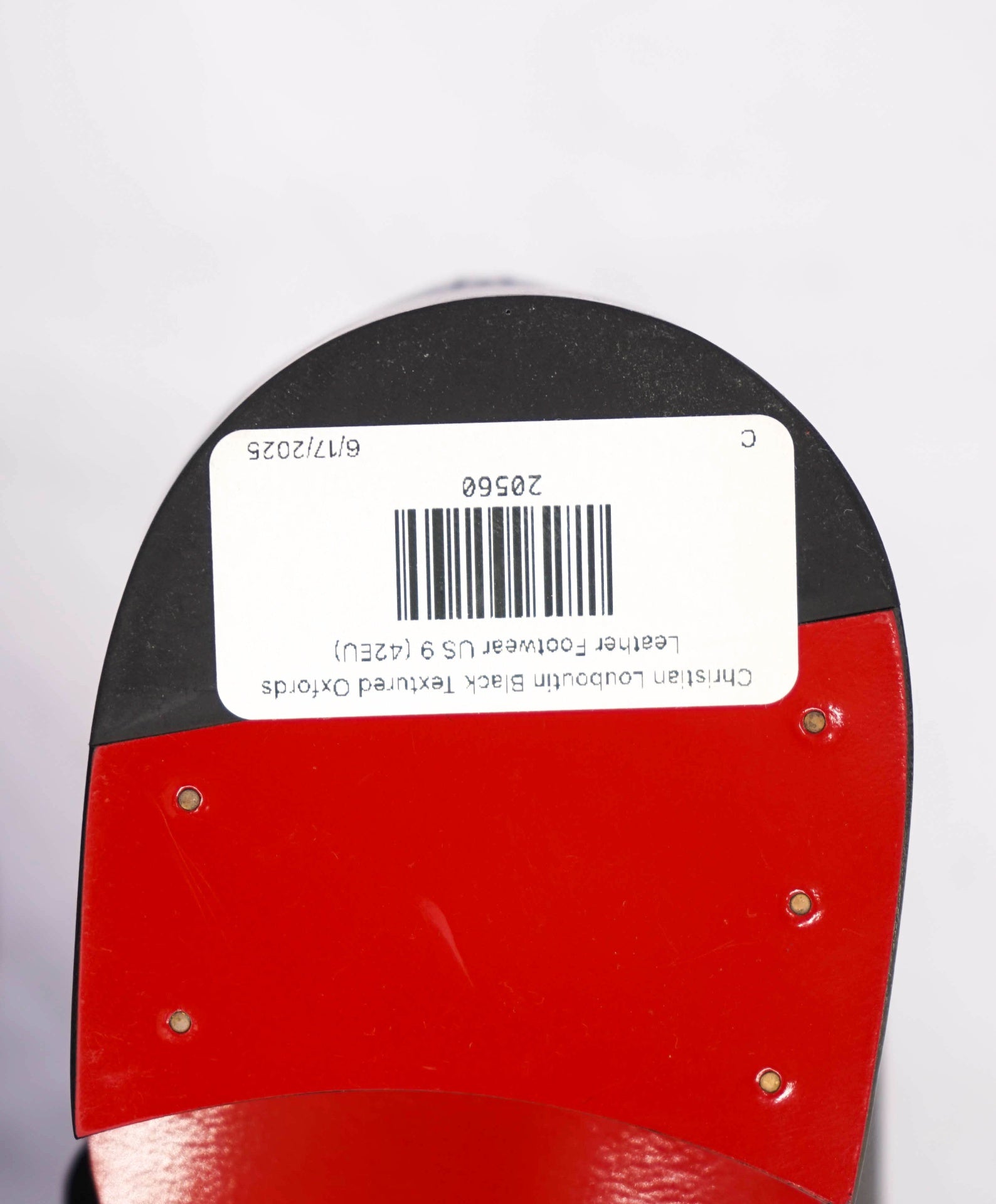 $1,145 CHRISTIAN LOUBOUTIN - *BOABI FLAT* Black Oxfords US 9 (42EU)