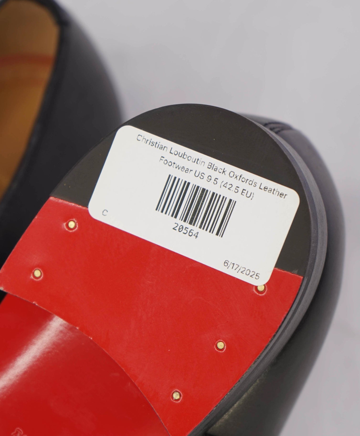 $1,050 CHRISTIAN LOUBOUTIN - *GREGGO* Black Oxfords US 9.5 (42.5 EU)