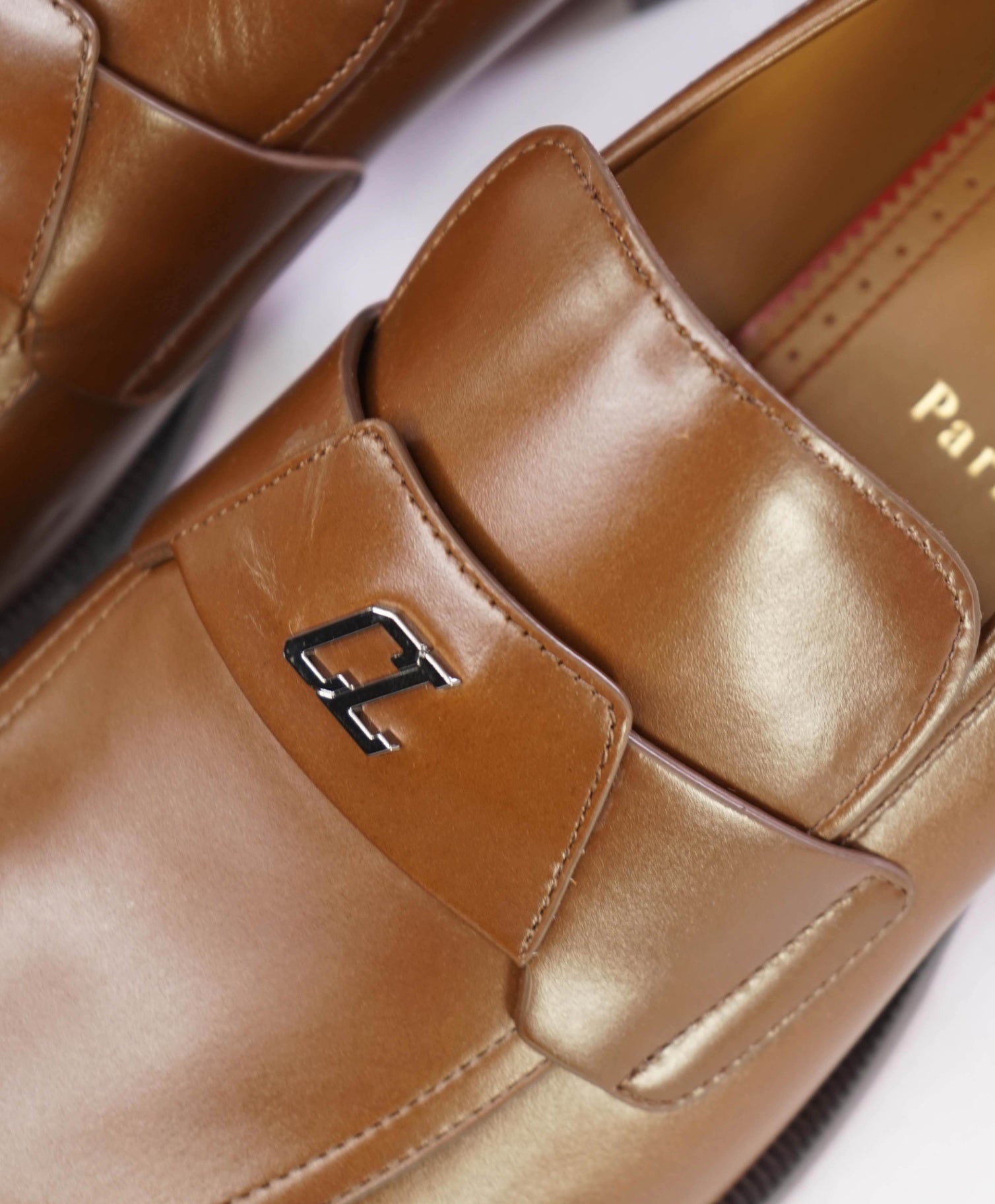 $1,100 CHRISTIAN LOUBOUTIN - *VARSIMOC* Brown Leather Loafers US 11 (44EU)