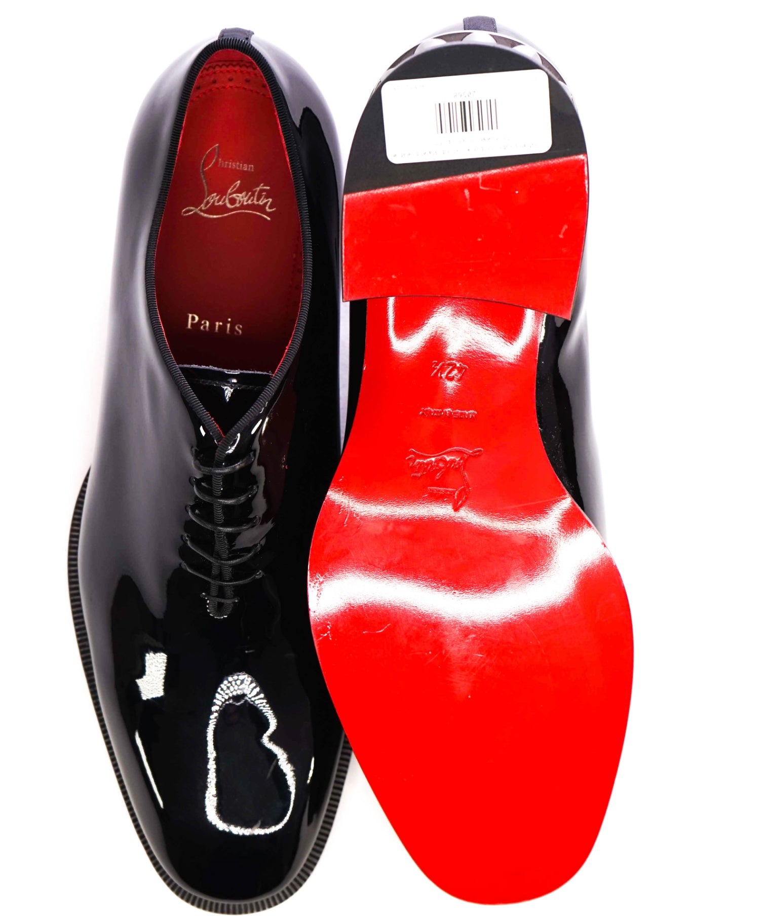 $1,295 CHRISTIAN LOUBOUTIN - *CORTEO* Black Oxfords US 9.5 (42.5EU)