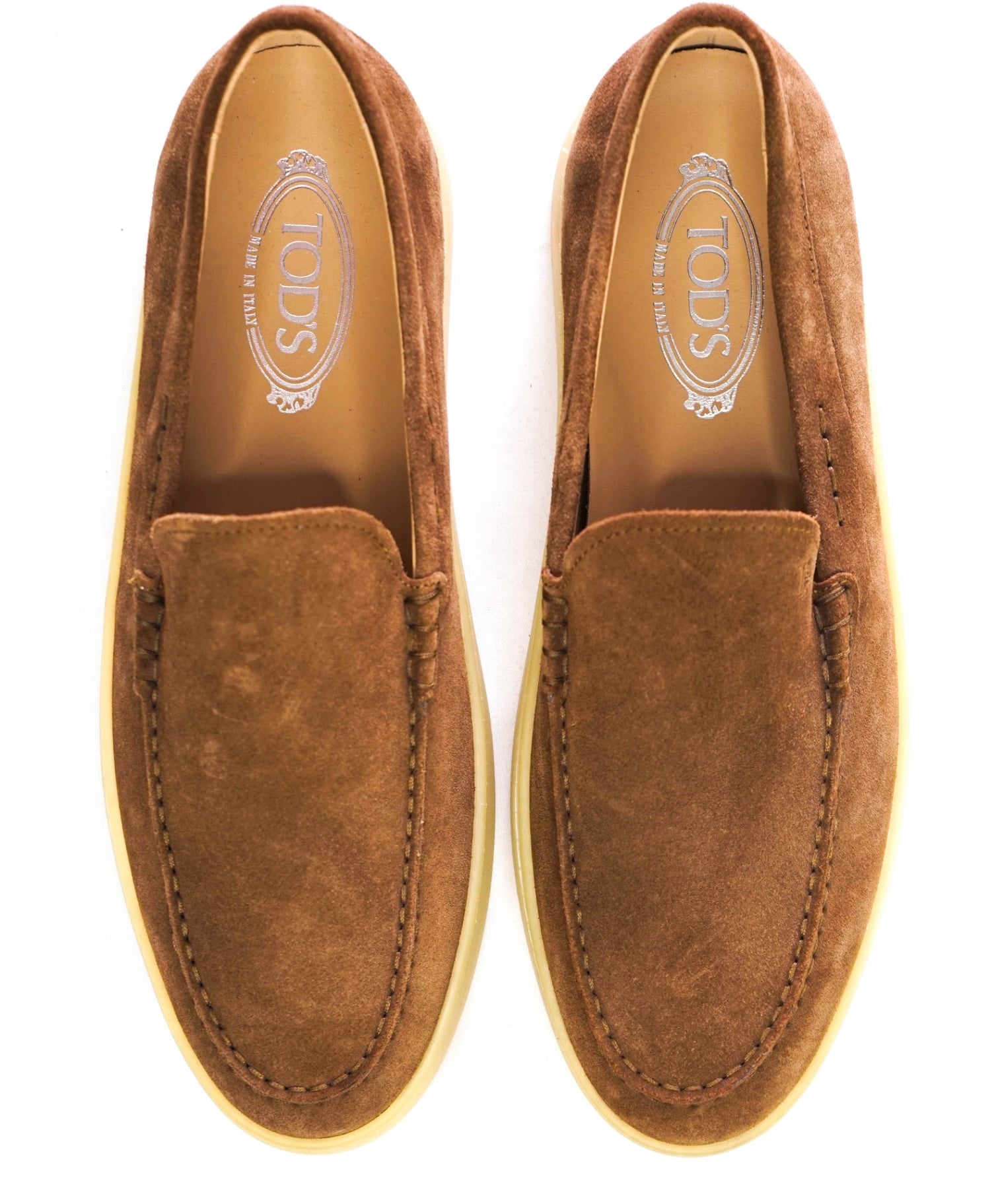 $750 Tod's "SUMMER WALK" Tobacco Suede Footwear US 11 (UK10)
