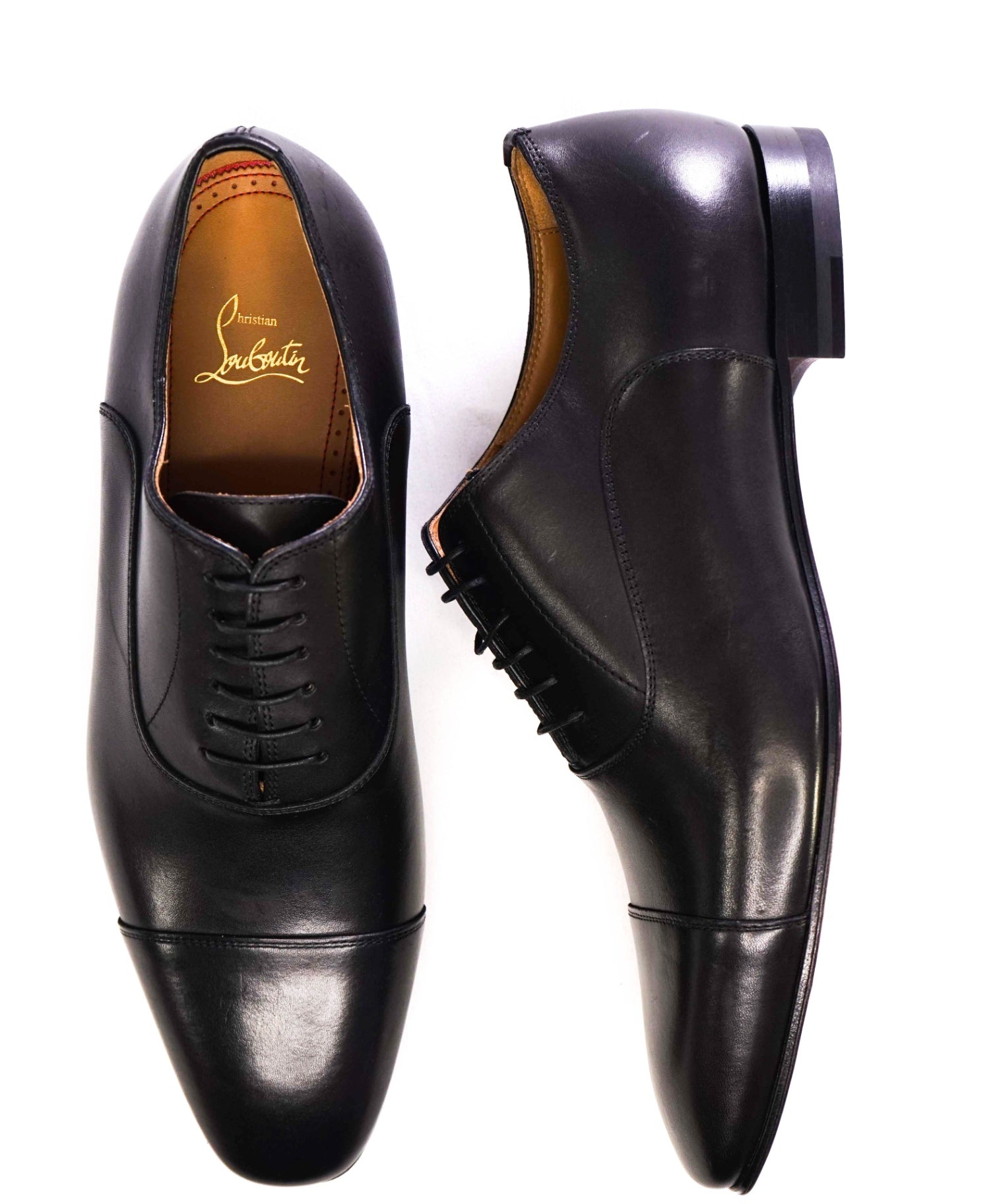 $1,050 CHRISTIAN LOUBOUTIN - *GREGGO* Black Oxfords US 9.5 (42.5 EU)