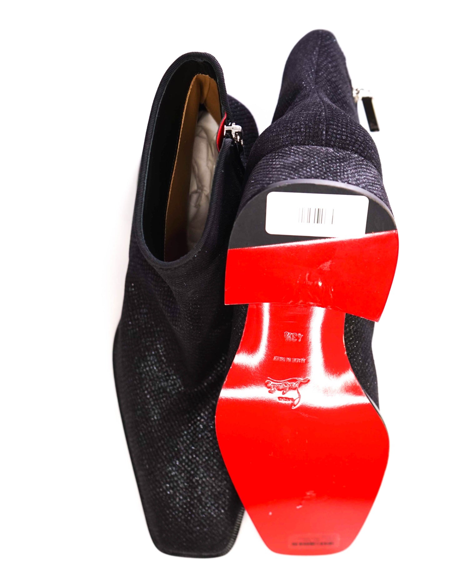 $1,445 Christian Louboutin "FEVER" Bovine Black Boots US 10.5 (43.5EU)