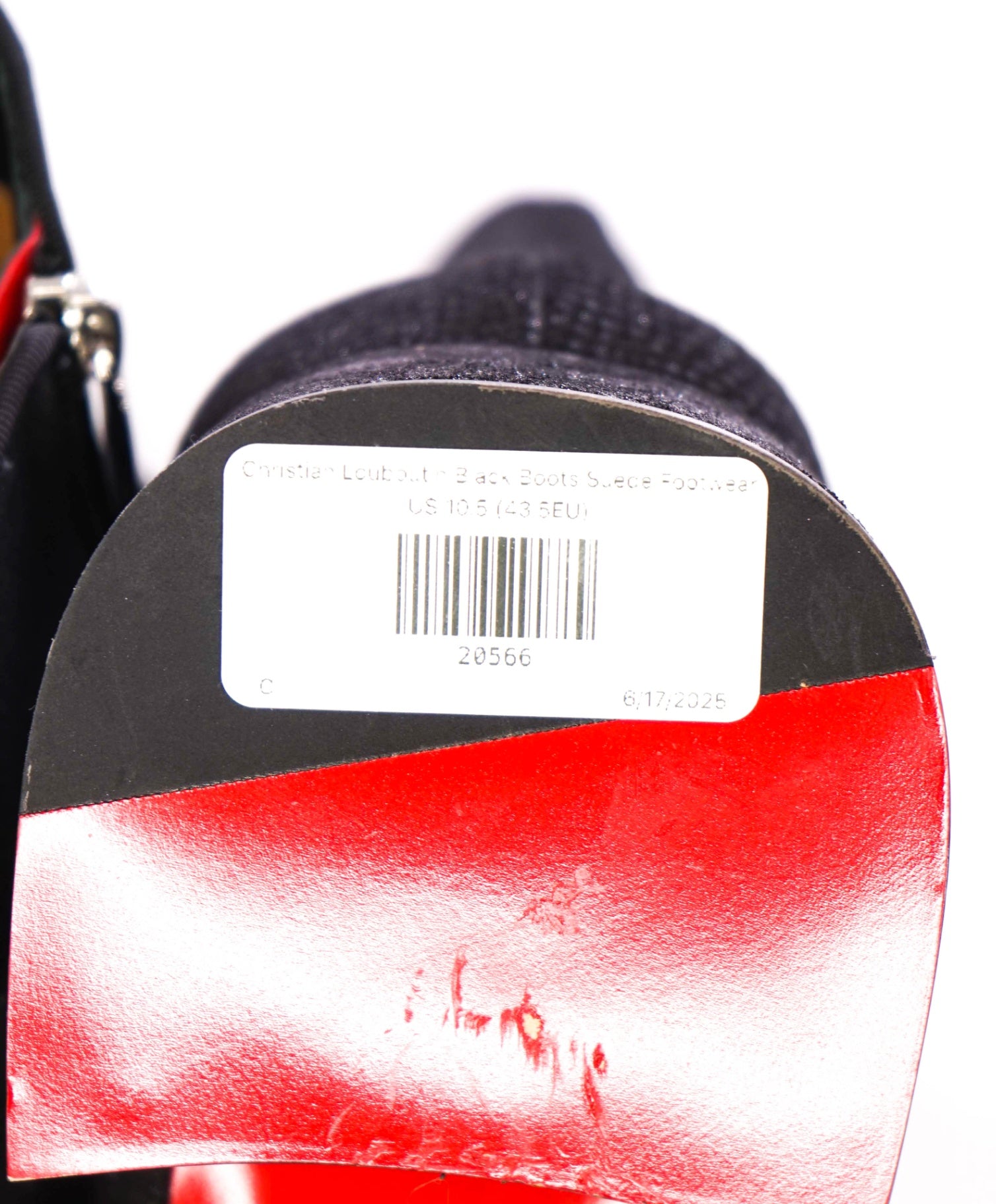 $1,445 Christian Louboutin "FEVER" Bovine Black Boots US 10.5 (43.5EU)