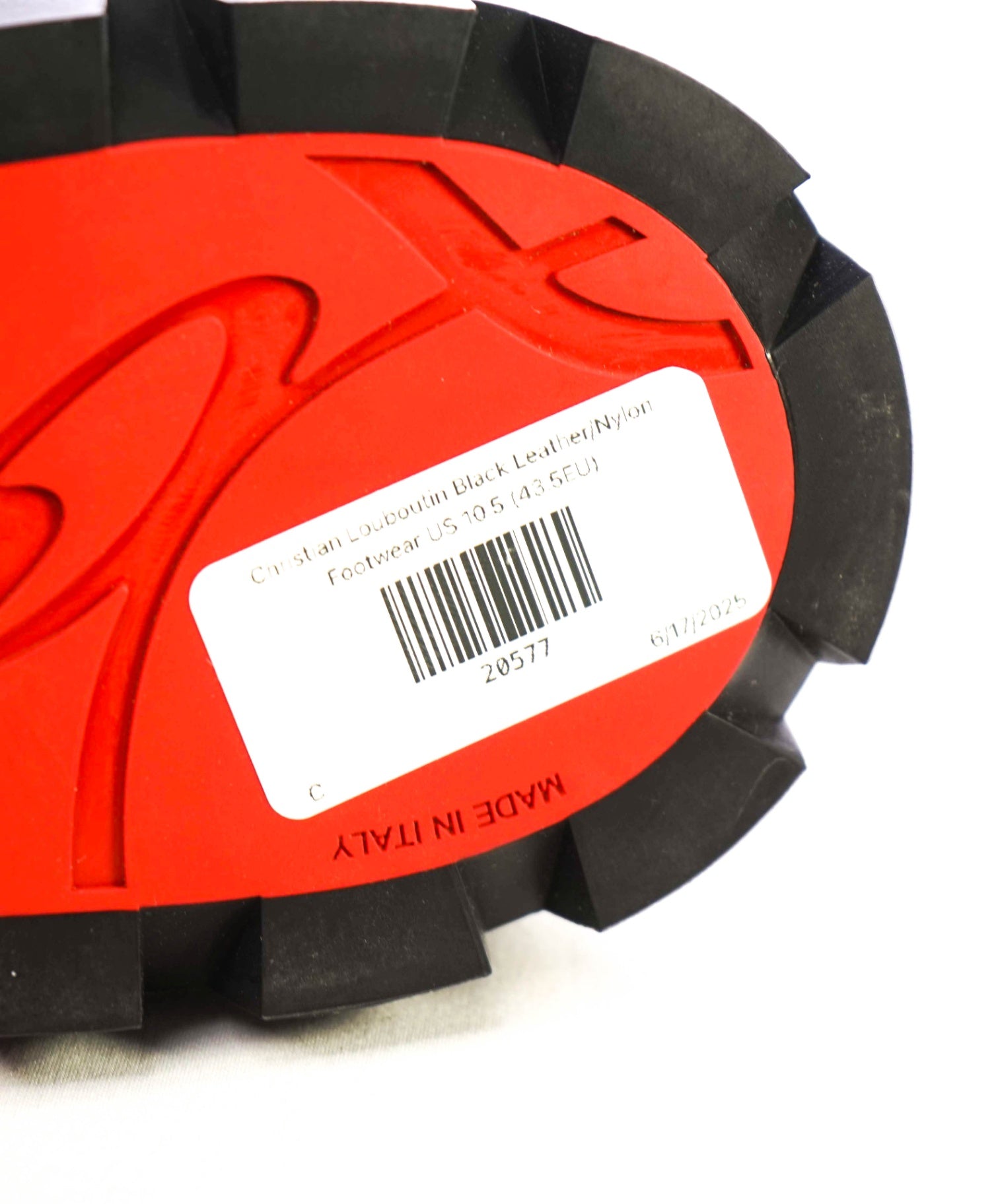 $2,030 Christian Louboutin "Macademia" Black Leather/Nylon Boot US 10.5 (43.5EU)