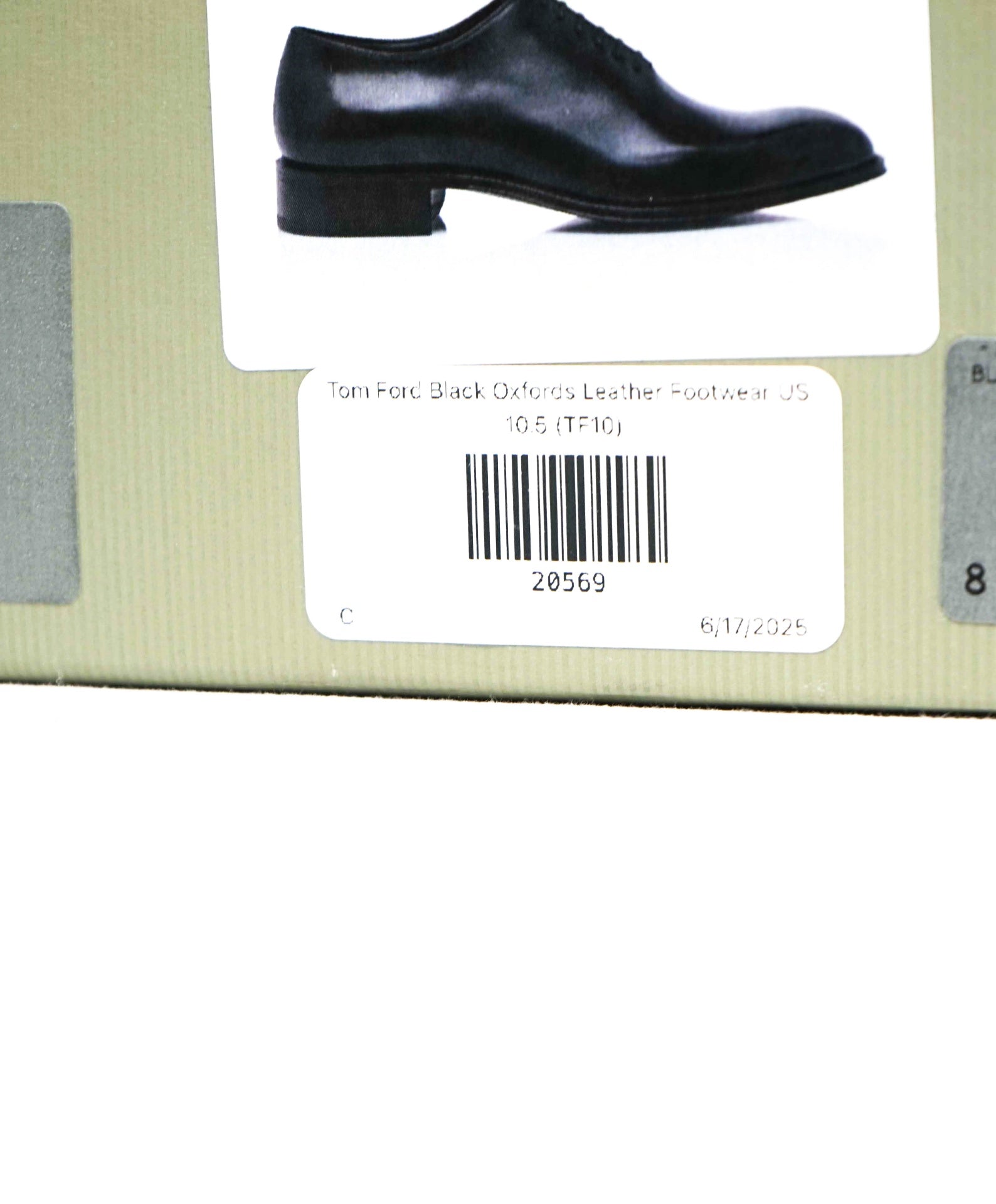 $1,890 TOM FORD - "ELKAN" Black Leather WHOLECUT Oxfords - US 10.5 (TF10)
