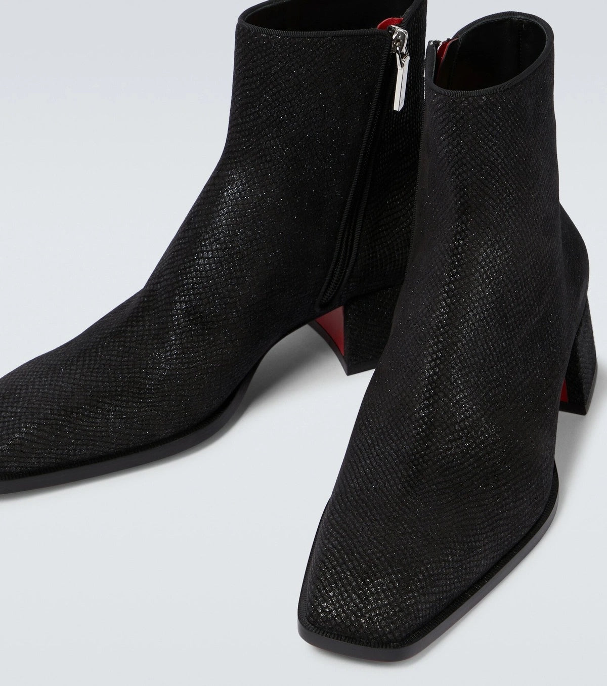 $1,445 Christian Louboutin "FEVER" Bovine Black Boots US 10.5 (43.5EU)