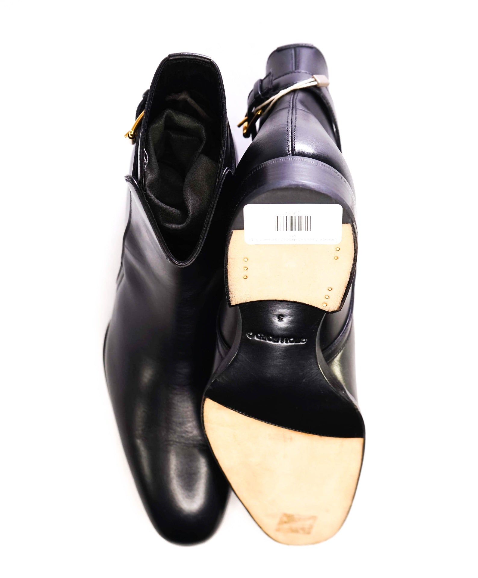$1,860 Tom Ford "Jodhpur" Black Boots Leather US 9.5 (9TF)