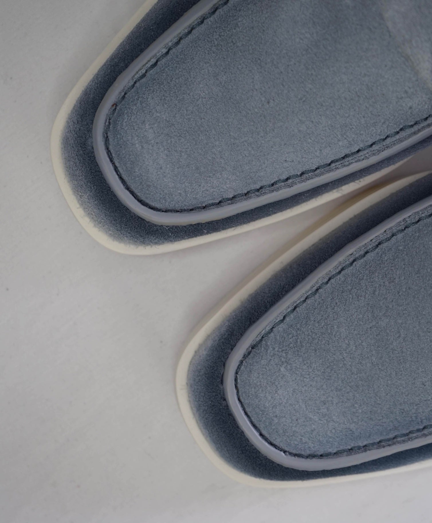 $1,060 Santoni Light Blue Suede "SUMMER WALK" Loafer US 9 (8UK) US 9.5 (UK 8.5)