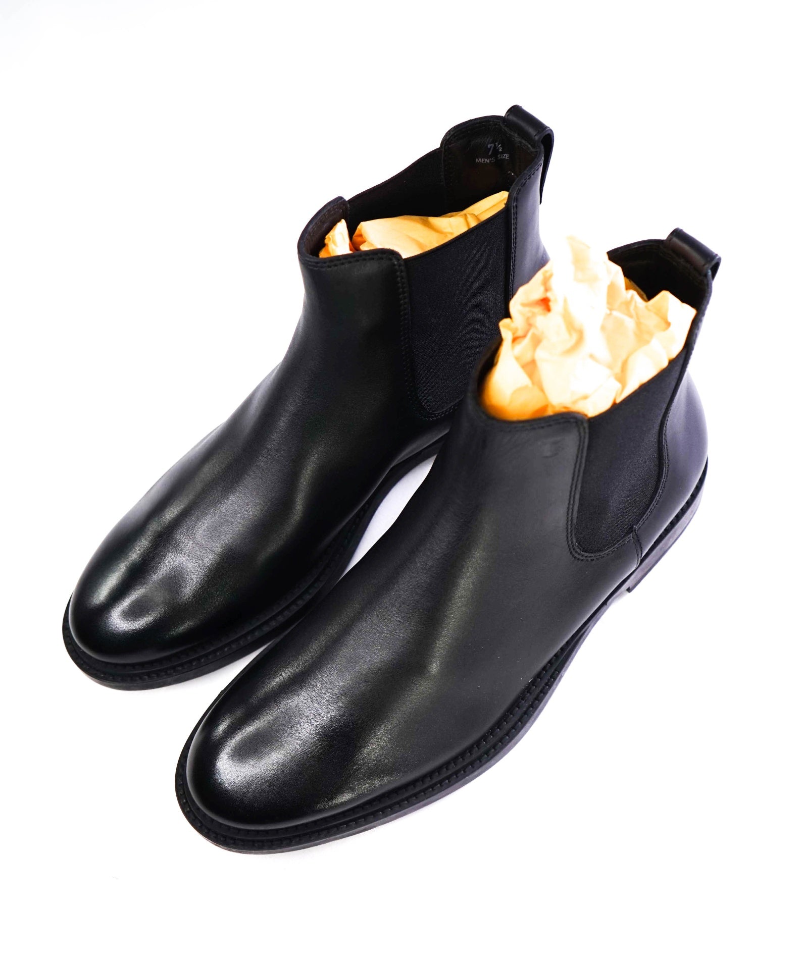 $825 Tod's Black Ankle Boots Leather US 8.5 (7.5UK)