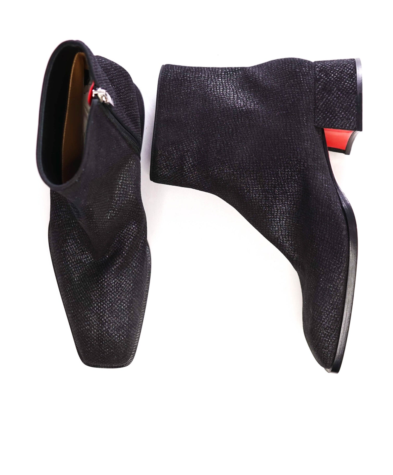 $1,445 Christian Louboutin "FEVER" Bovine Black Boots US 10.5 (43.5EU)