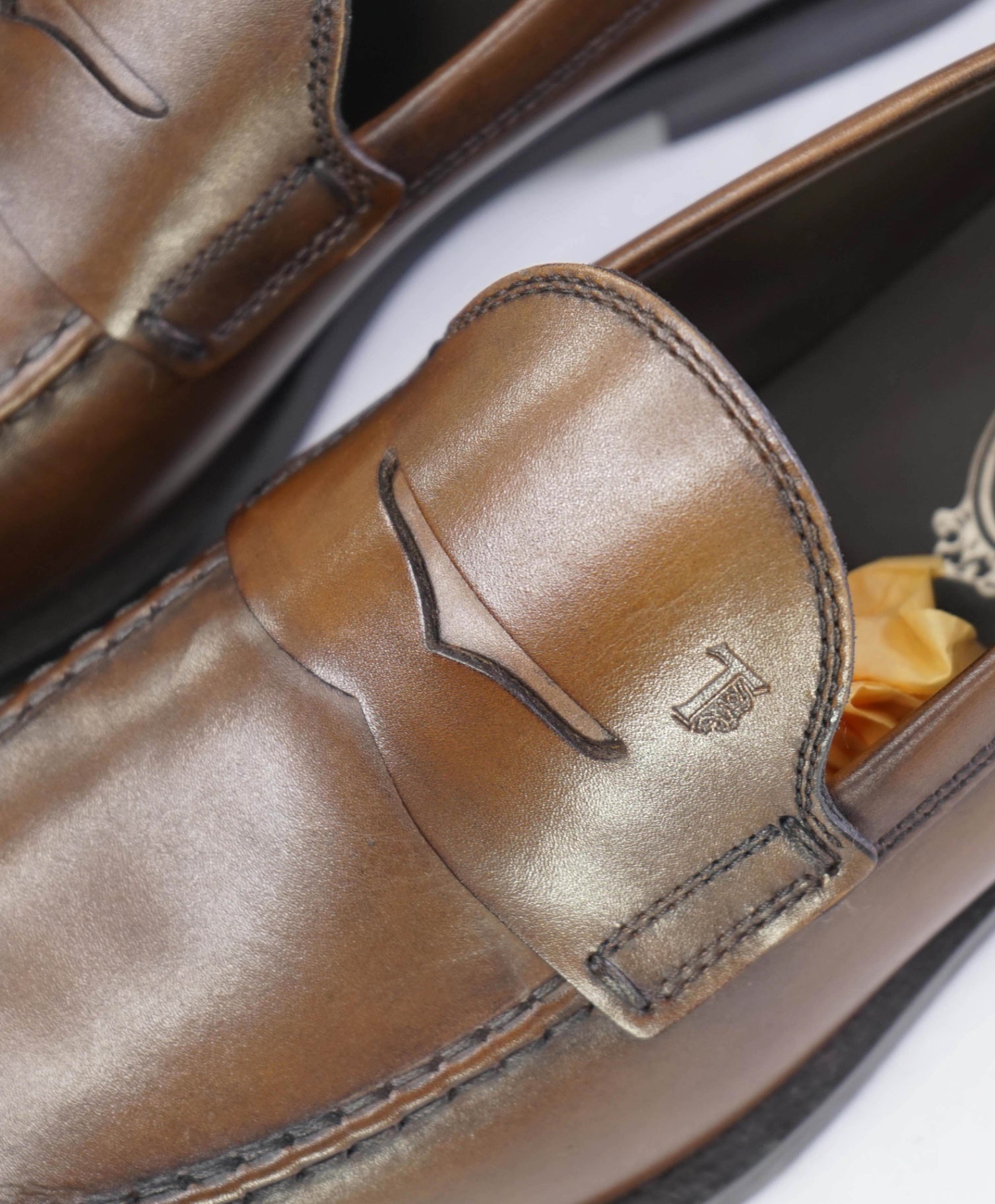 $825 TOD’S - “Boston” Brown Leather Penny Loafers - US 7.5 (6.5UK)