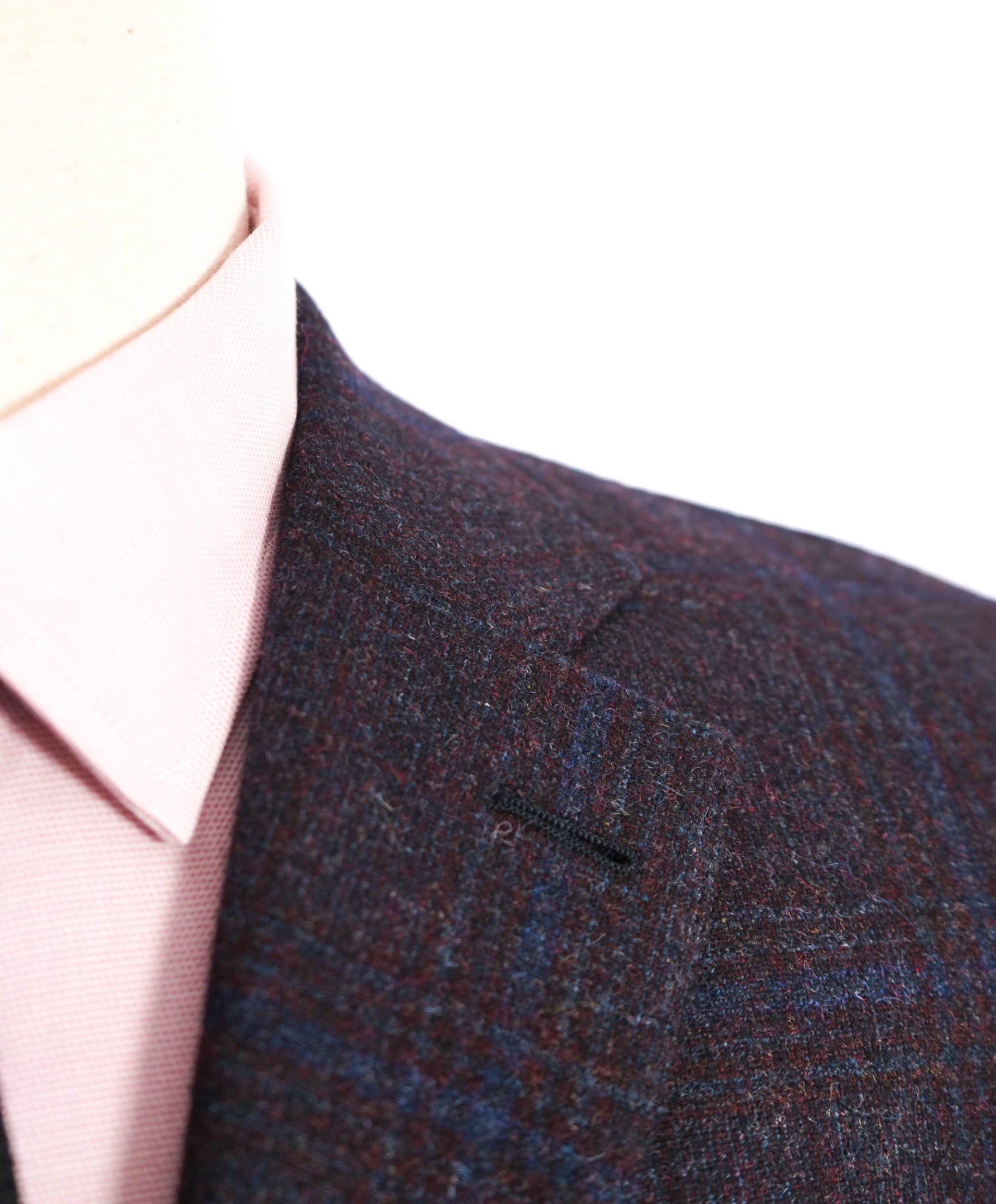 $3,890 Ermenegildo Zegna "TROFEO TWEED" Purple Plaid Wool/Alpaca/Cashmere Blazer 40C