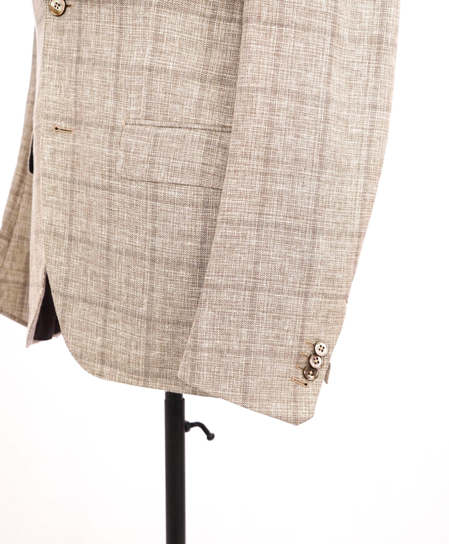 $2,695 Ermenegildo Zegna"CROSSOVER" Tan Linen/Wool/Silk Blazer 38R