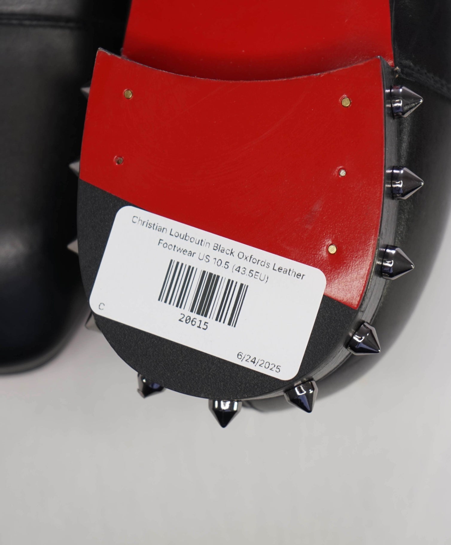 $1,100 Christian Louboutin "Greggo Spiked" Oxfords US 10.5 (43.5EU)