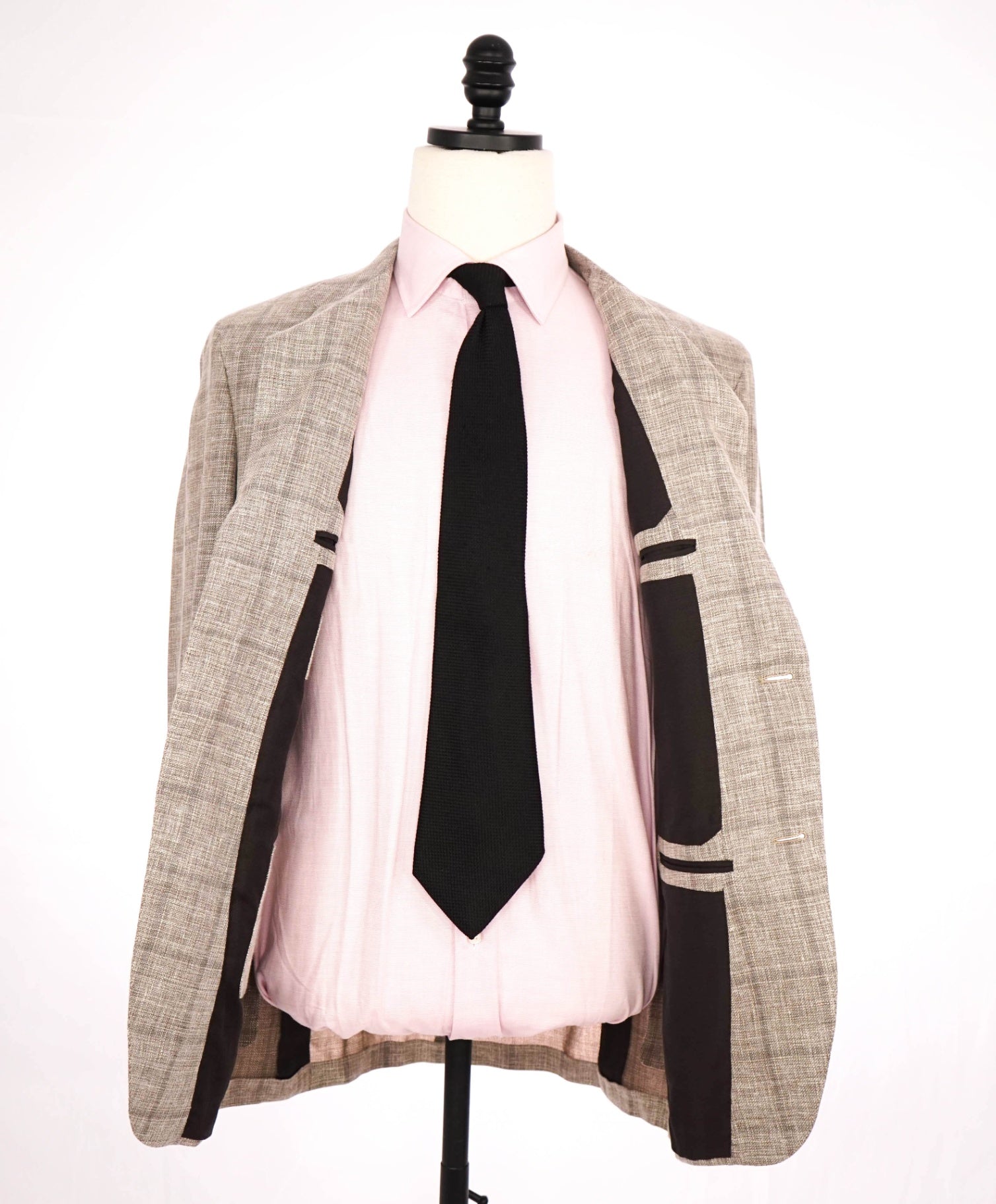 $2,695 Ermenegildo Zegna"CROSSOVER" Tan Linen/Wool/Silk Blazer 38R