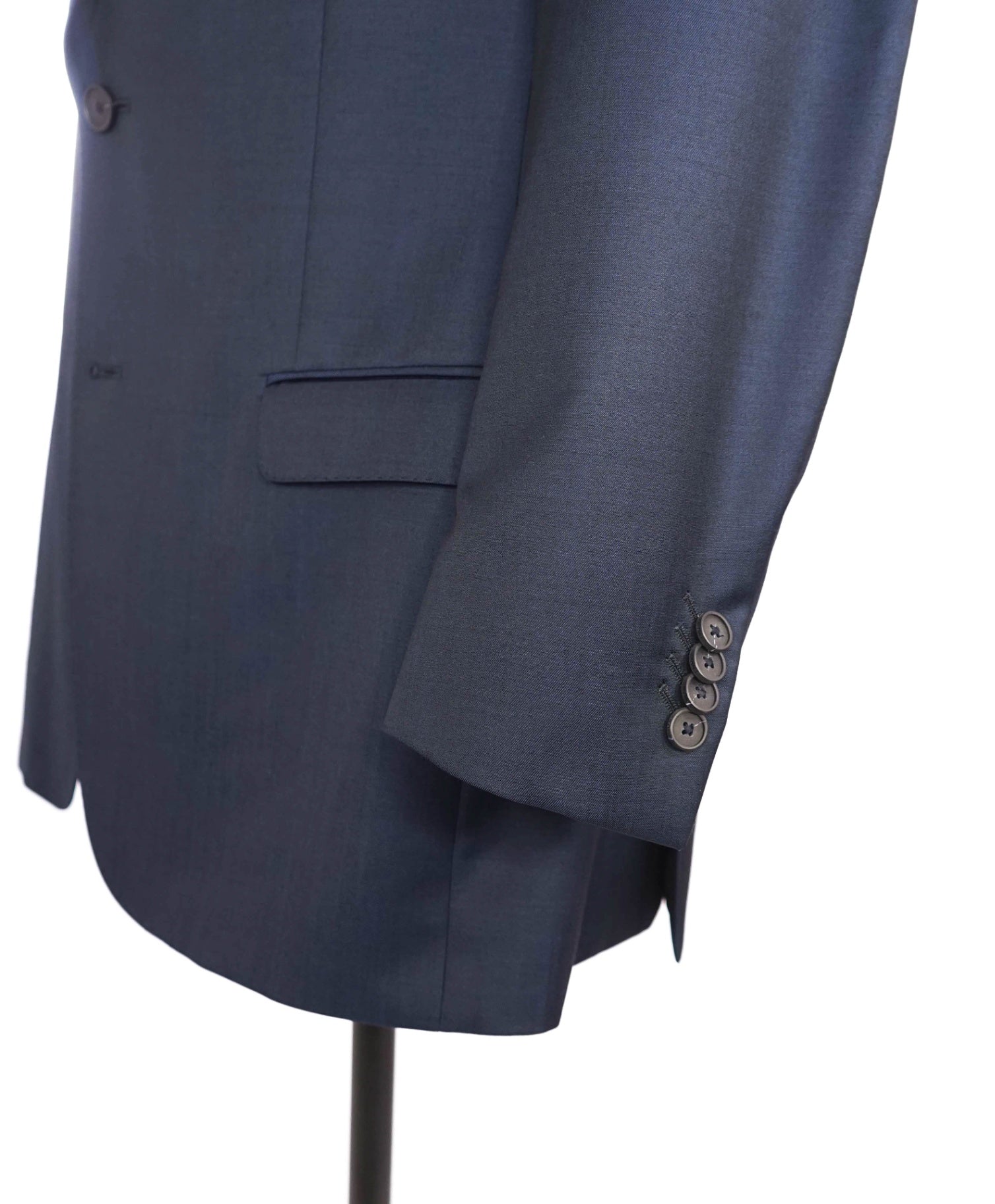 $1,795 Z Zegna Navy Blue Wool/Mohair 2-Btn SLIM Suit 44R