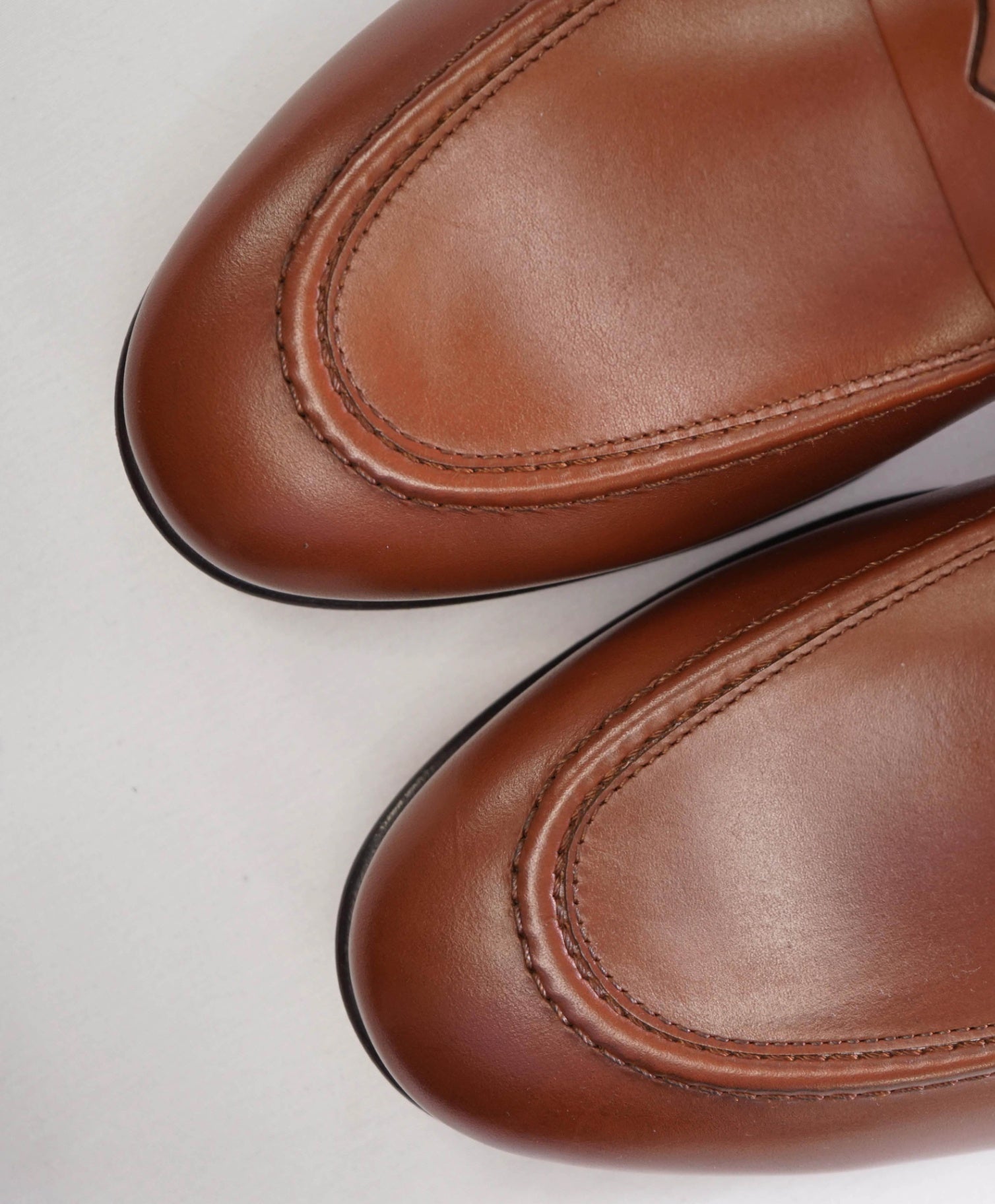 $895 SALVATORE FERRAGAMO - “GOYA" Brown Gancini Loafers 10 EE