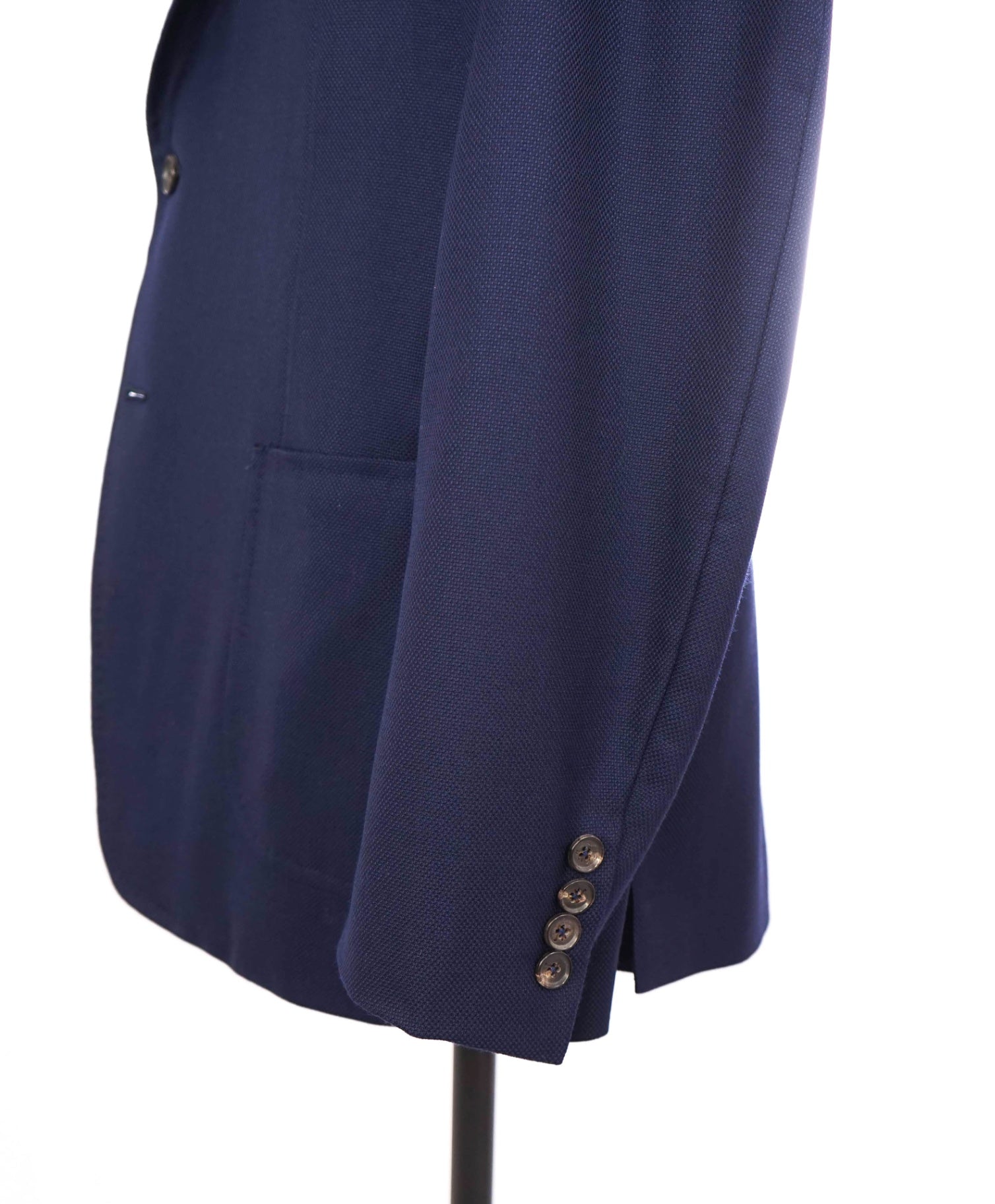 $3,295 ISAIA Cortina Navy Patch Pocket Wool Blazer 46R