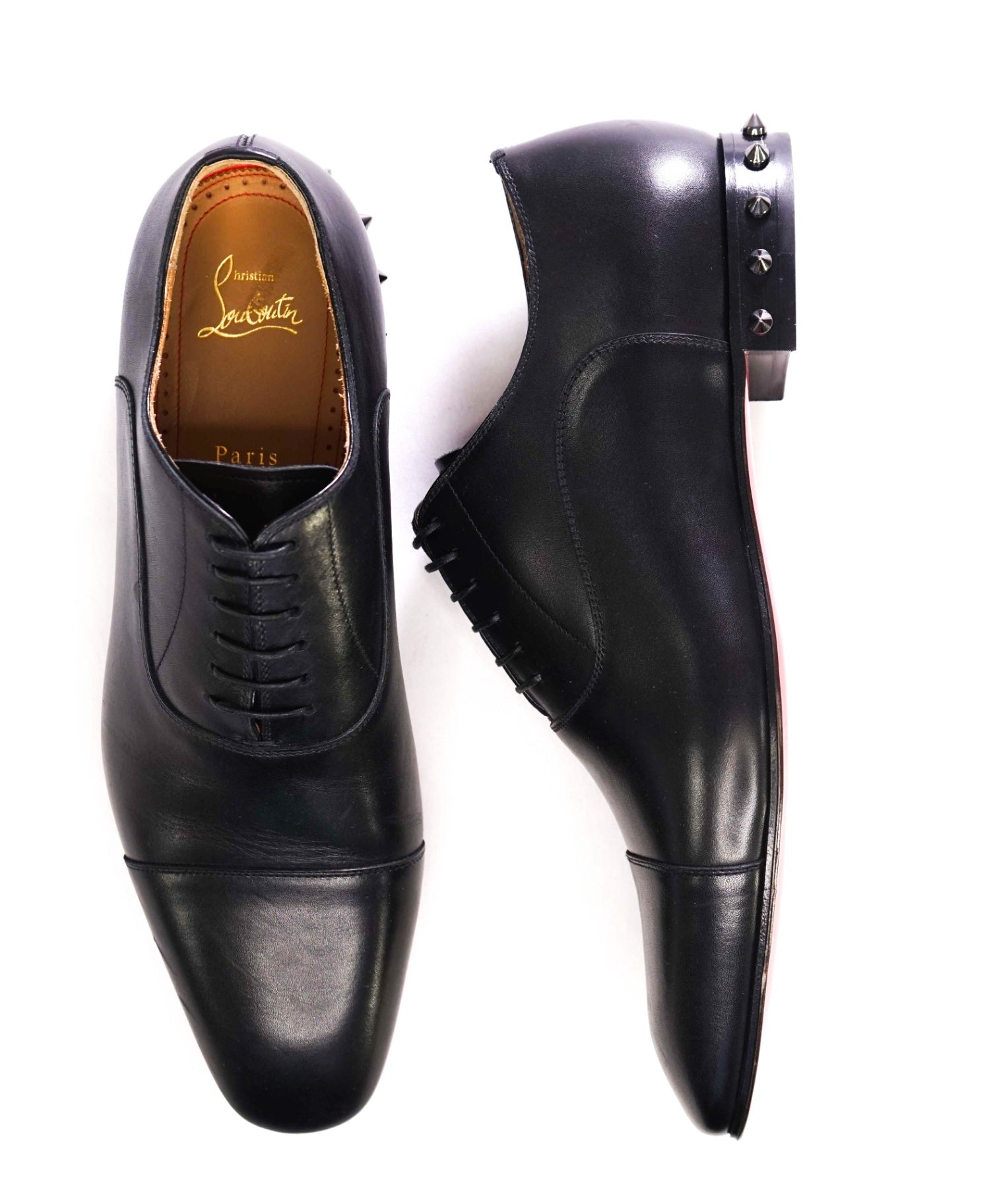 $1,100 Christian Louboutin "Greggo Spiked" Oxfords US 10.5 (43.5EU)