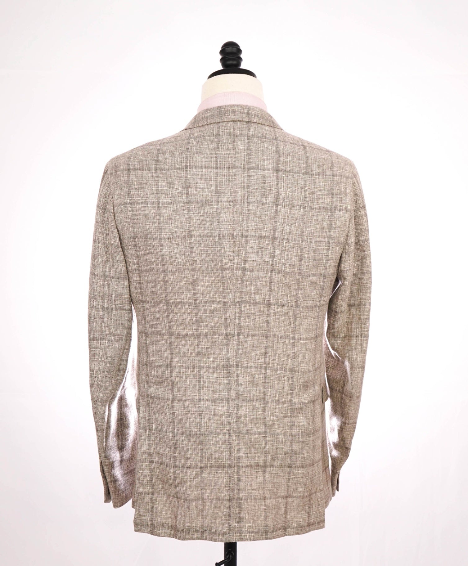 $2,695 Ermenegildo Zegna"CROSSOVER" Tan Linen/Wool/Silk Blazer 38R