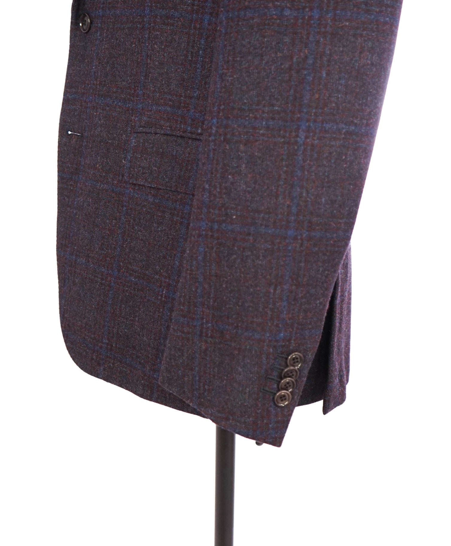 $3,890 Ermenegildo Zegna "TROFEO TWEED" Purple Plaid Wool/Alpaca/Cashmere Blazer 40C