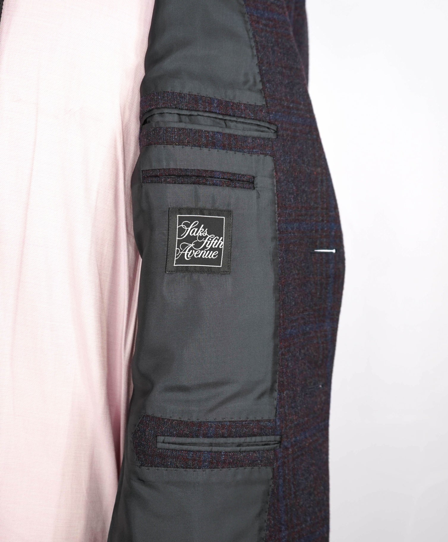 $3,890 Ermenegildo Zegna "TROFEO TWEED" Purple Plaid Wool/Alpaca/Cashmere Blazer 40C