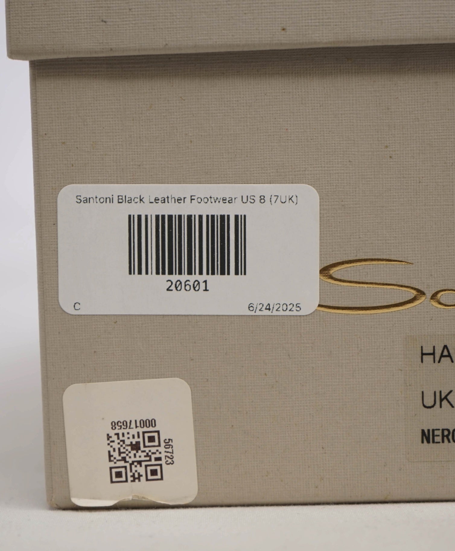 $750 SANTONI - Black Leather DOUBLE MONK Slip-On Loafers US 8 (7UK)