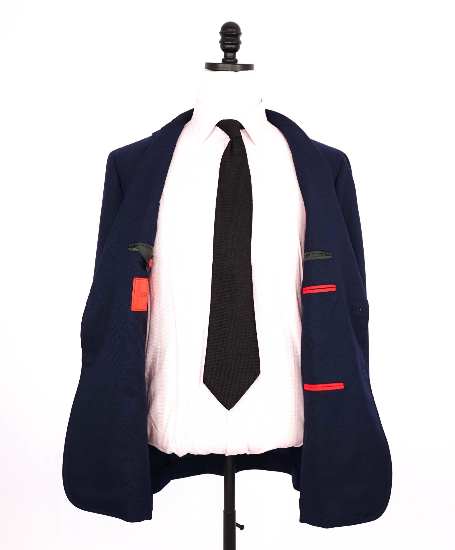 $3,295 ISAIA Cortina Navy Patch Pocket Wool Blazer 46R