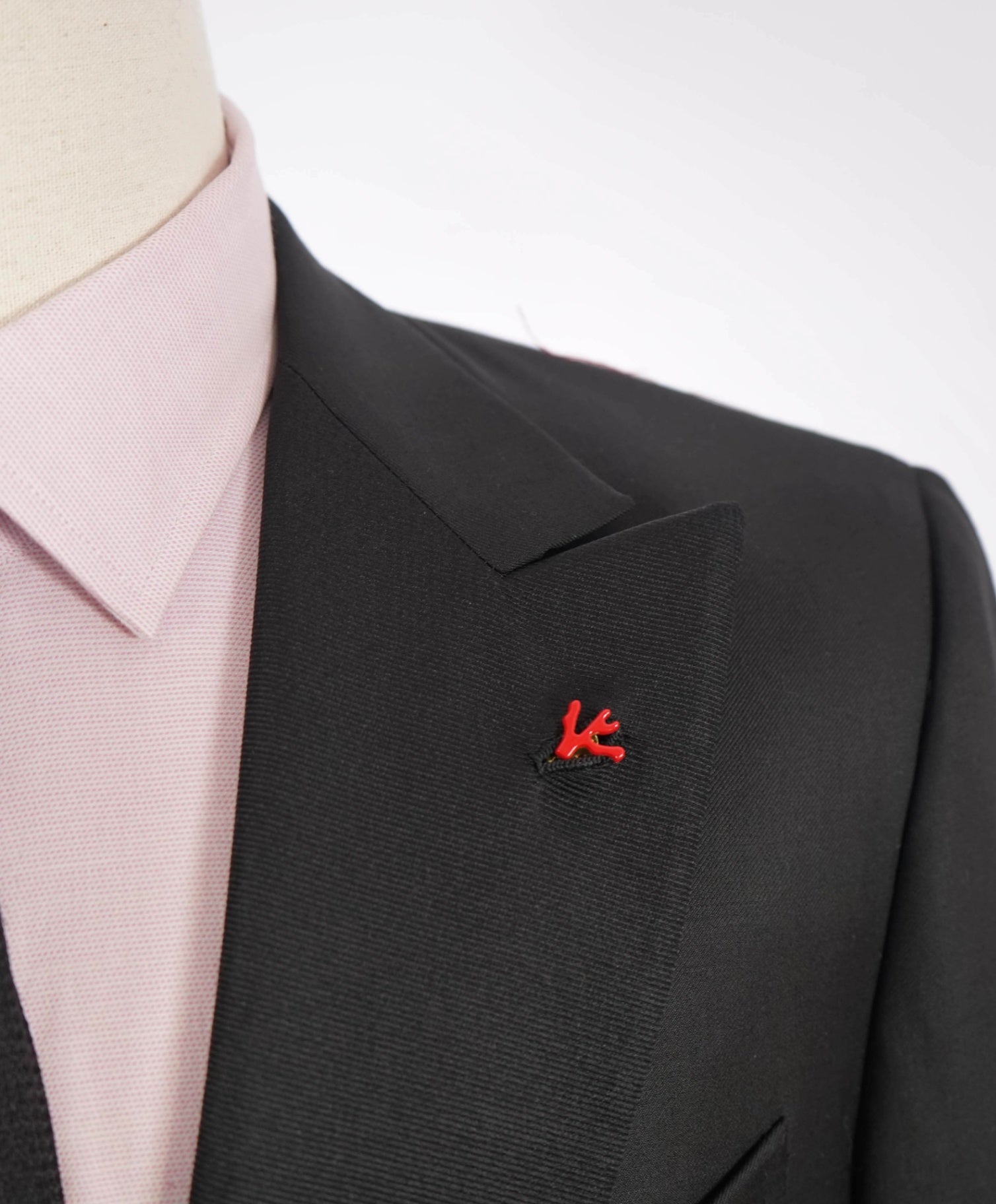 $3,000 ISAIA - PEAK LAPEL Black Wool Tuxedo Dinner Jacket Blazer 42S