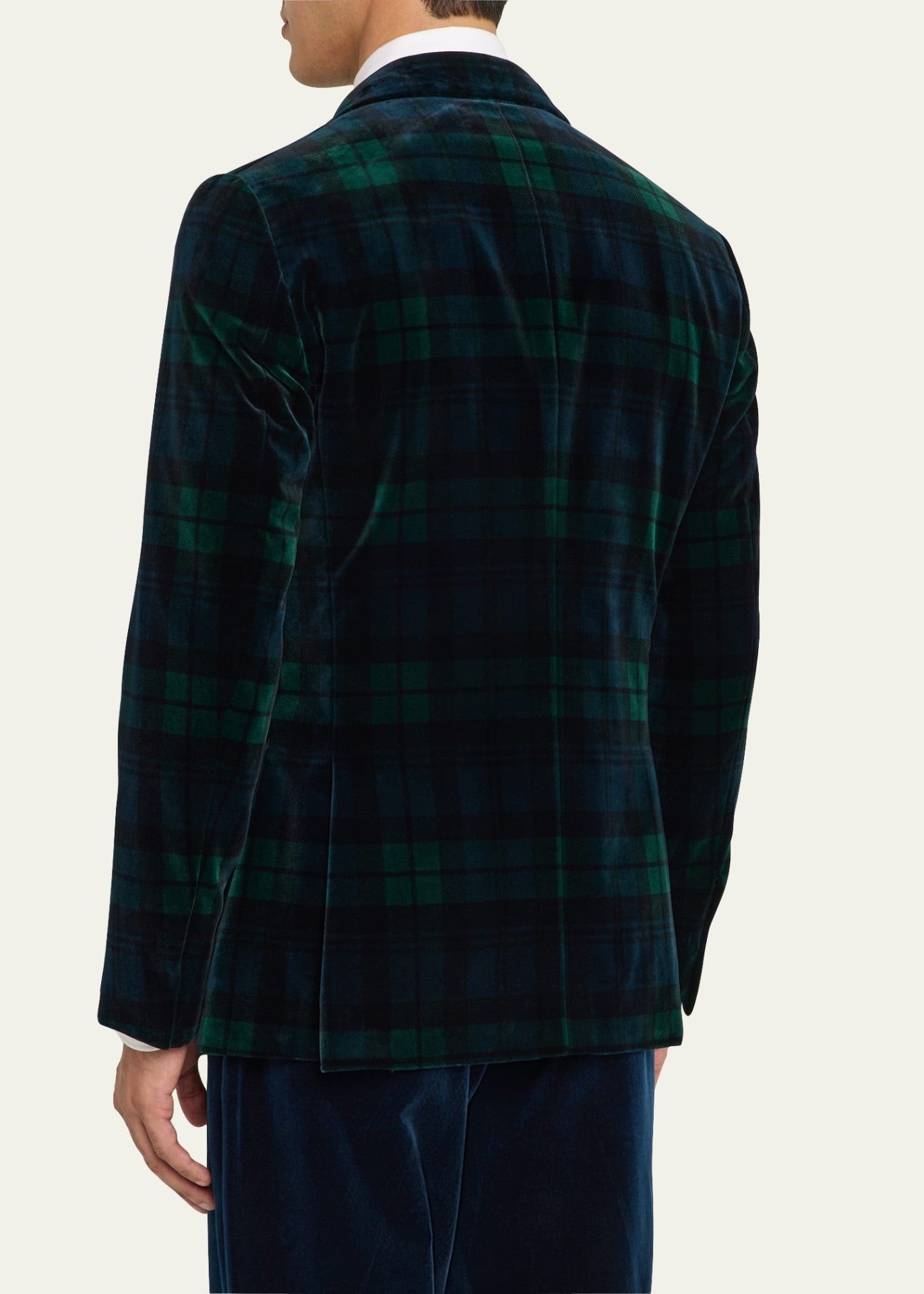 $2,795 RALPH LAUREN PURPLE LABEL - Kent Hand-Tailored Velvet Jacket 46R