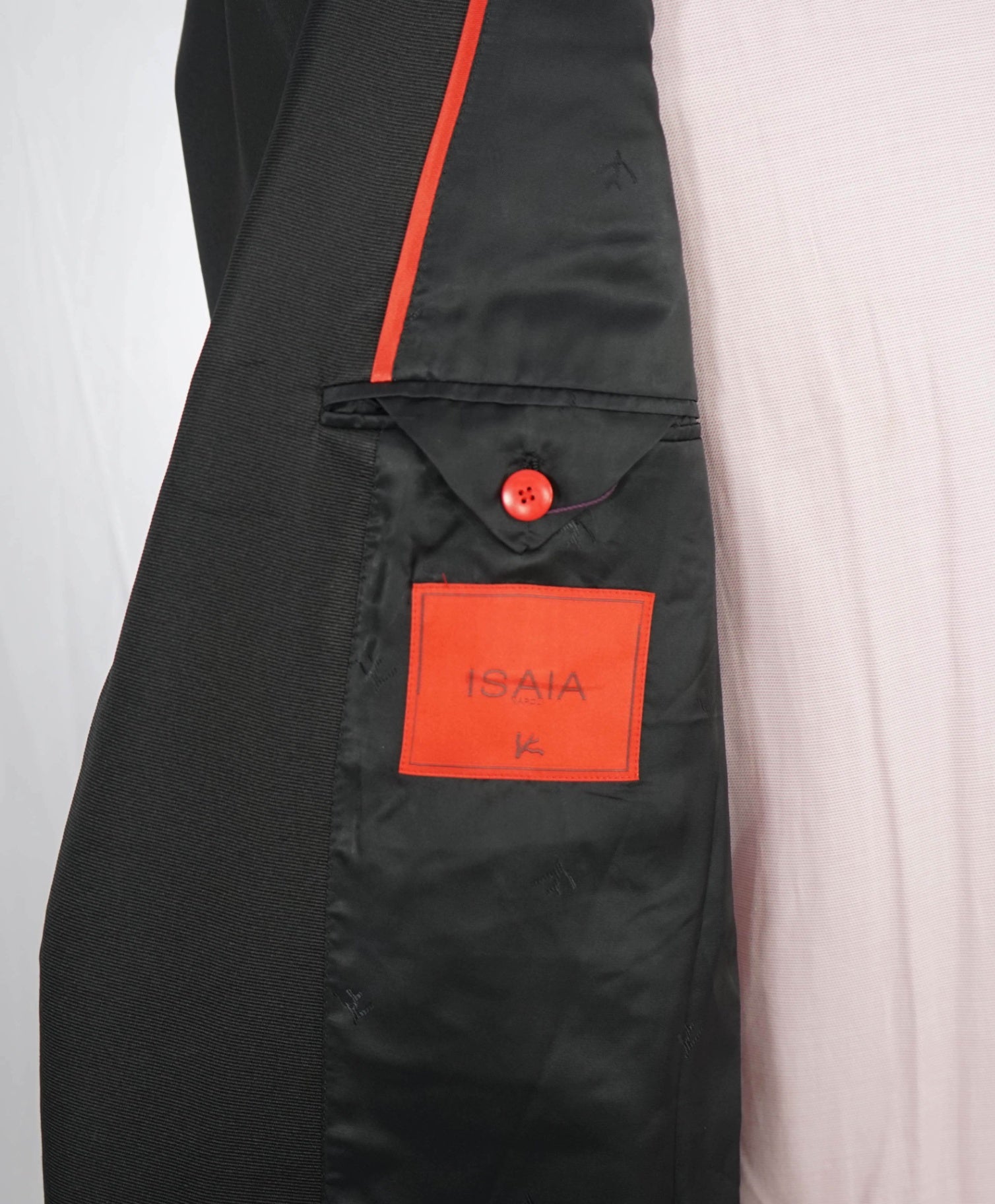 $3,000 ISAIA - PEAK LAPEL Black Wool Tuxedo Dinner Jacket Blazer 42S