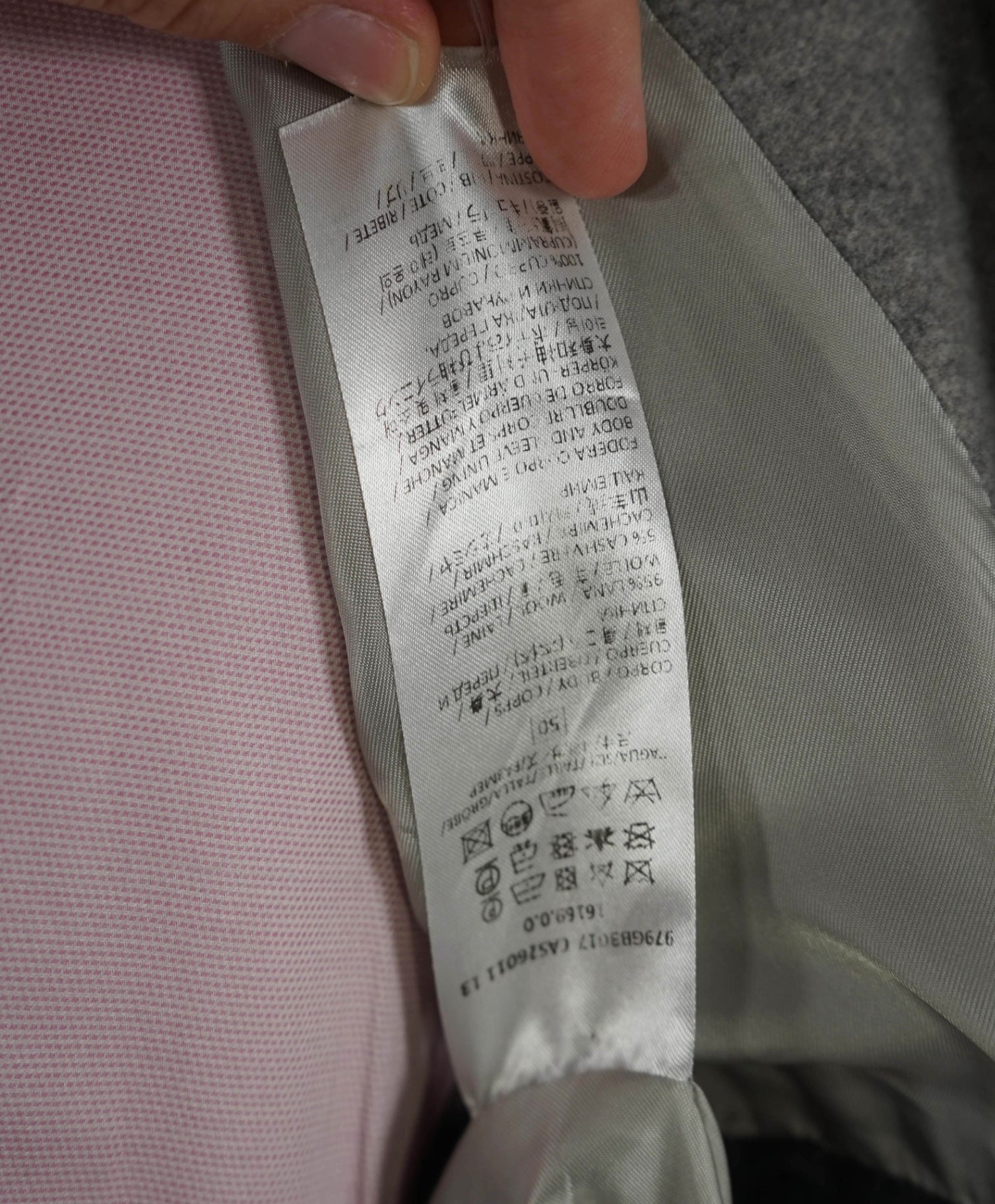 $995 Eleventy Grey ZEGNA Wool/Cashmere Bomber Jacket 40R (M)