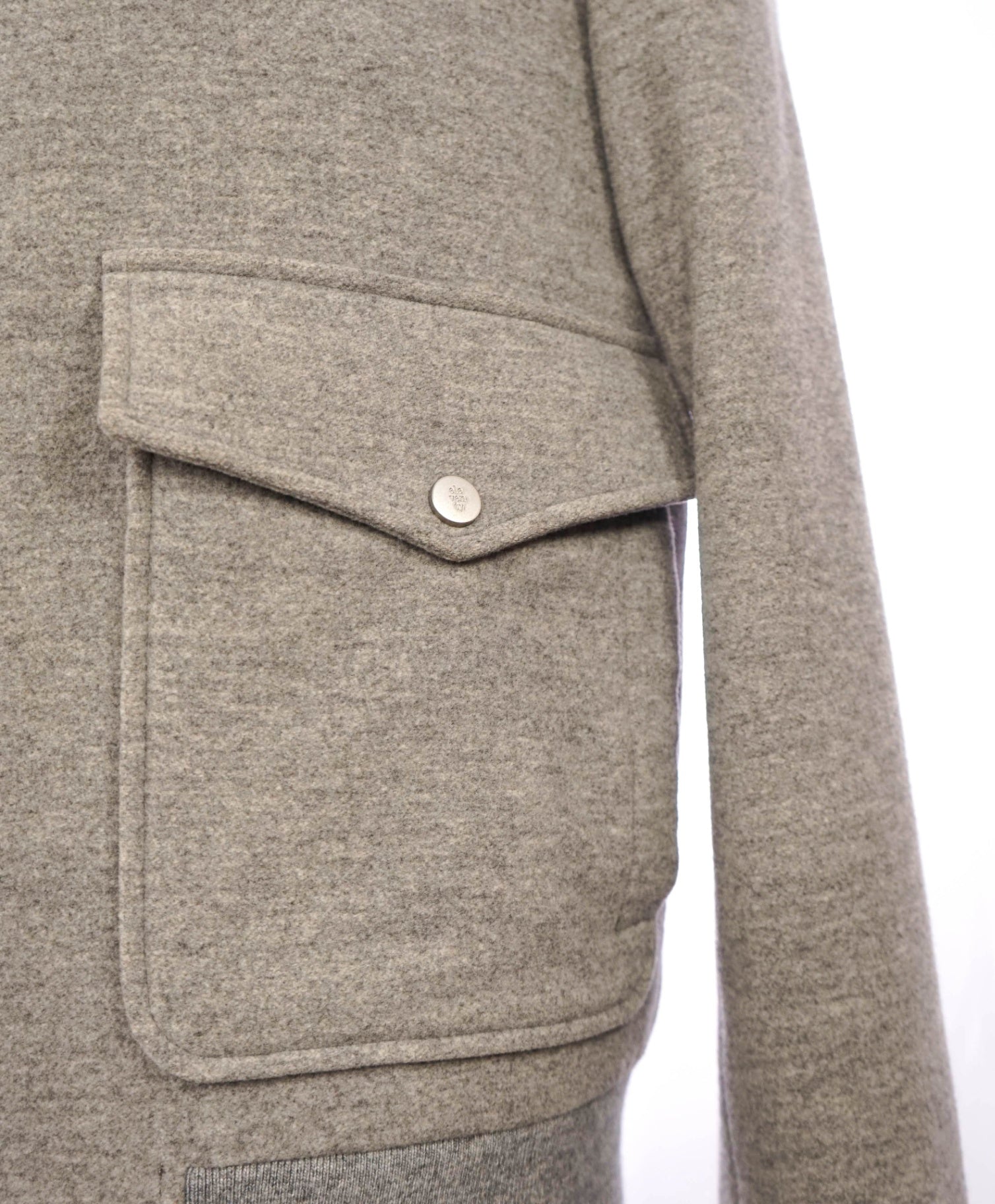 $995 Eleventy Grey ZEGNA Wool/Cashmere Bomber Jacket 40R (M)