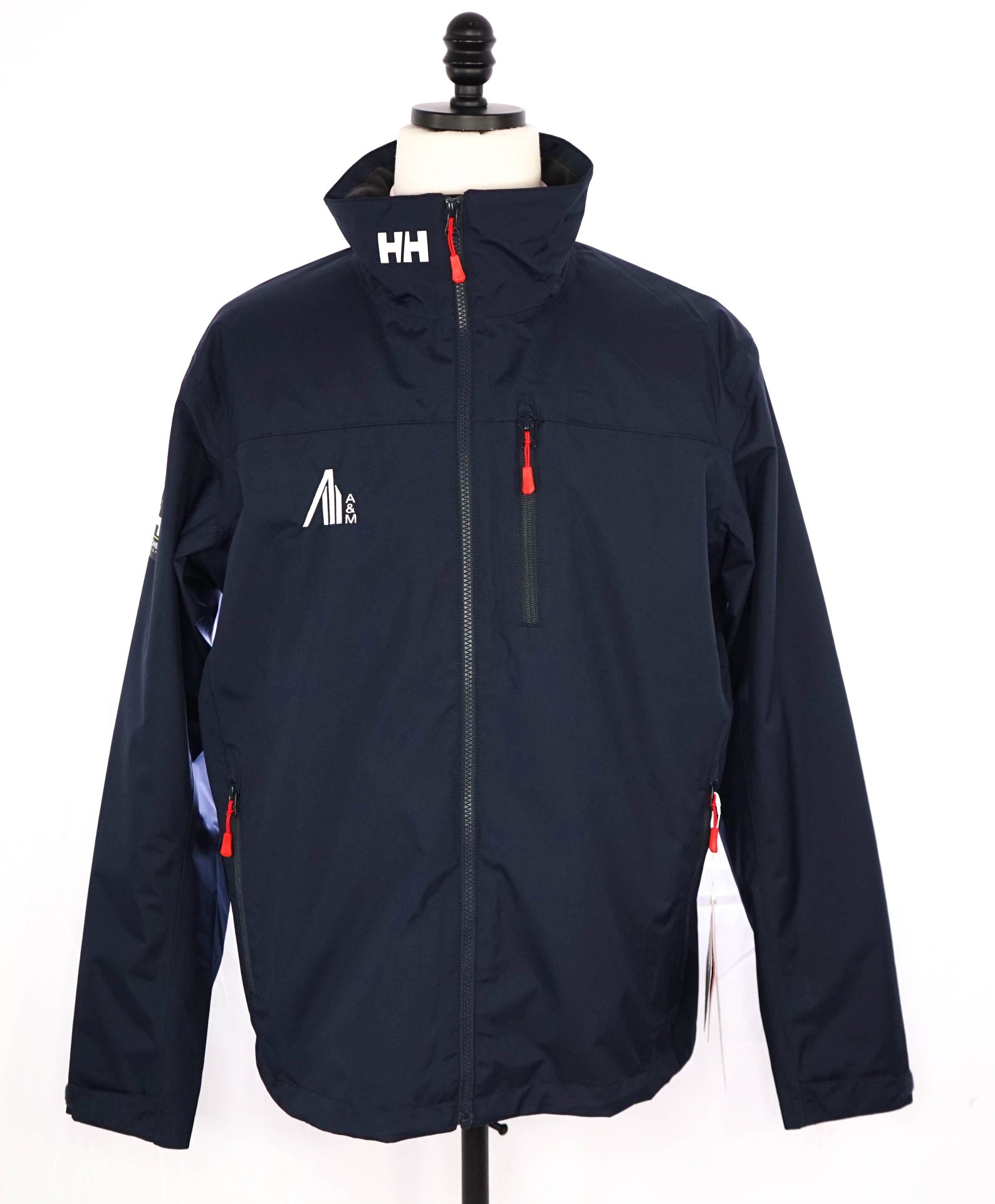 $175 Helly Hansen Tech Solid Navy Polyester/Fleece Jacket Coat L
