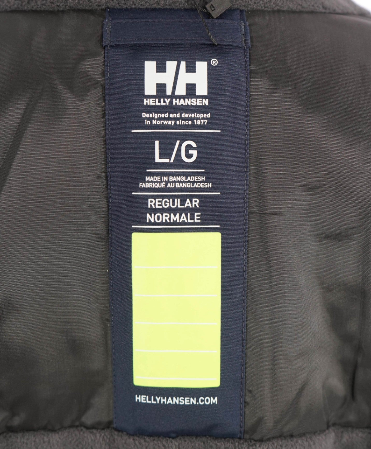 $175 Helly Hansen Tech Solid Navy Polyester/Fleece Jacket Coat L