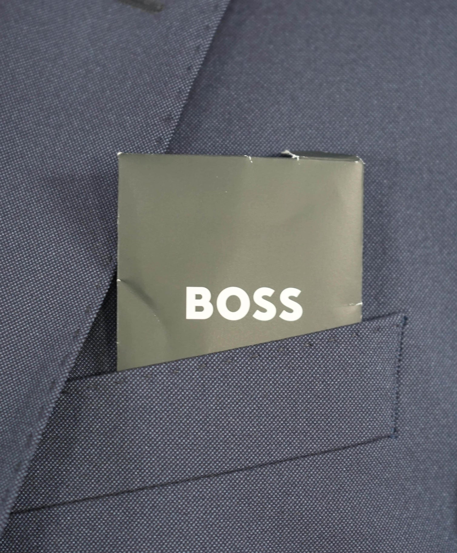 $825 HUGO BOSS Solid Blue Performance Stretch Packable Suit 38S