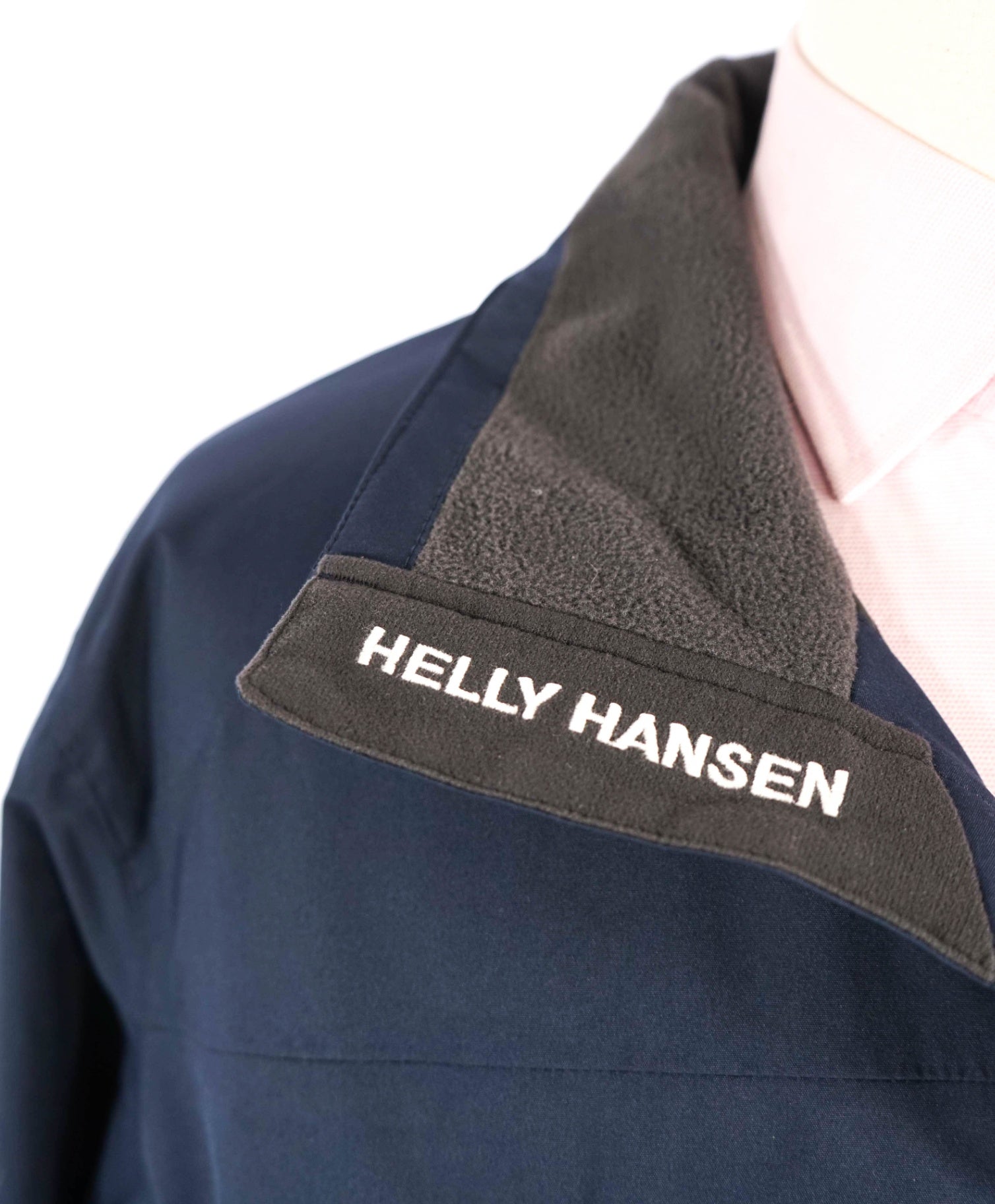 $175 Helly Hansen Tech Solid Navy Polyester/Fleece Jacket Coat L