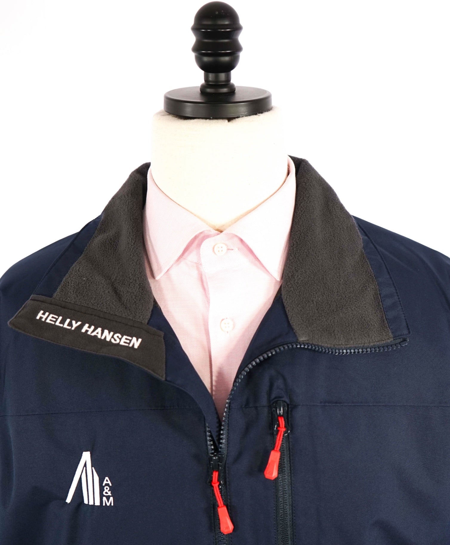 $175 Helly Hansen Tech Solid Navy Polyester/Fleece Jacket Coat L