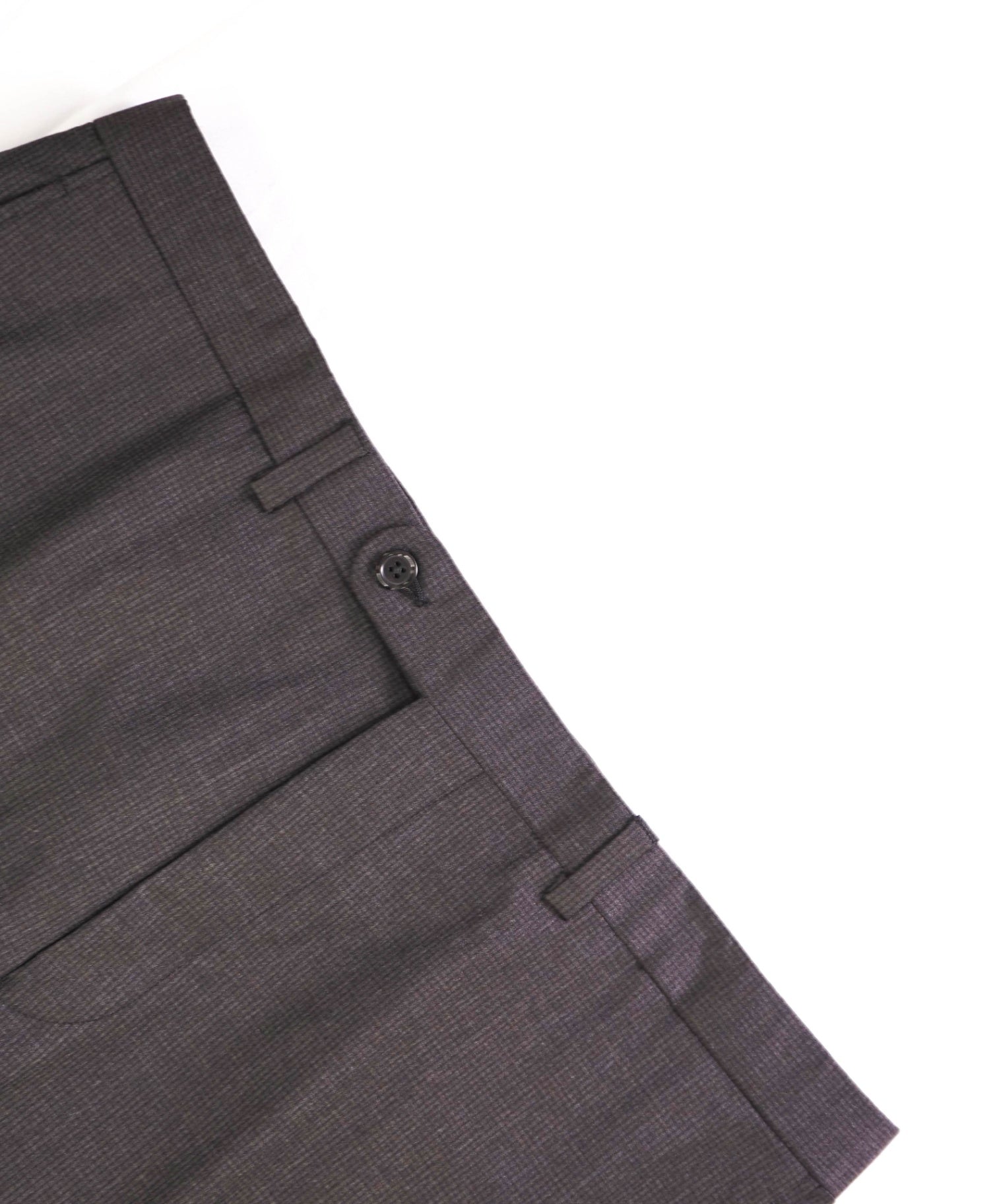 $400 Saks Fifth Avenue Dark Grey micro check Wool Pants 38W