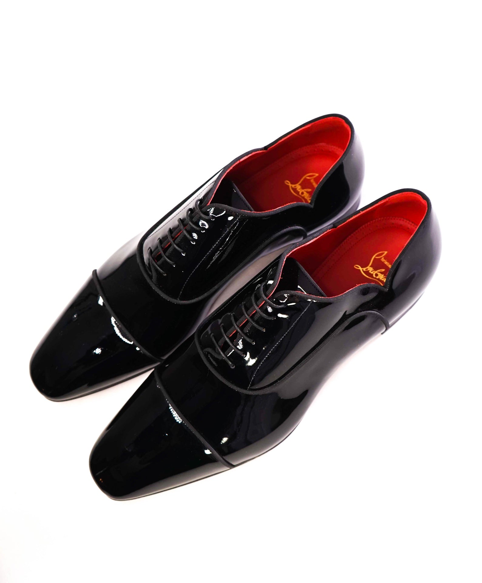 $1,050 Christian Louboutin Black "Greggy Chick" Oxford US 12 (45EU)